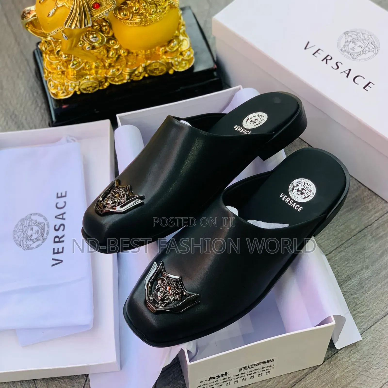 Versace Leather Half Shoe