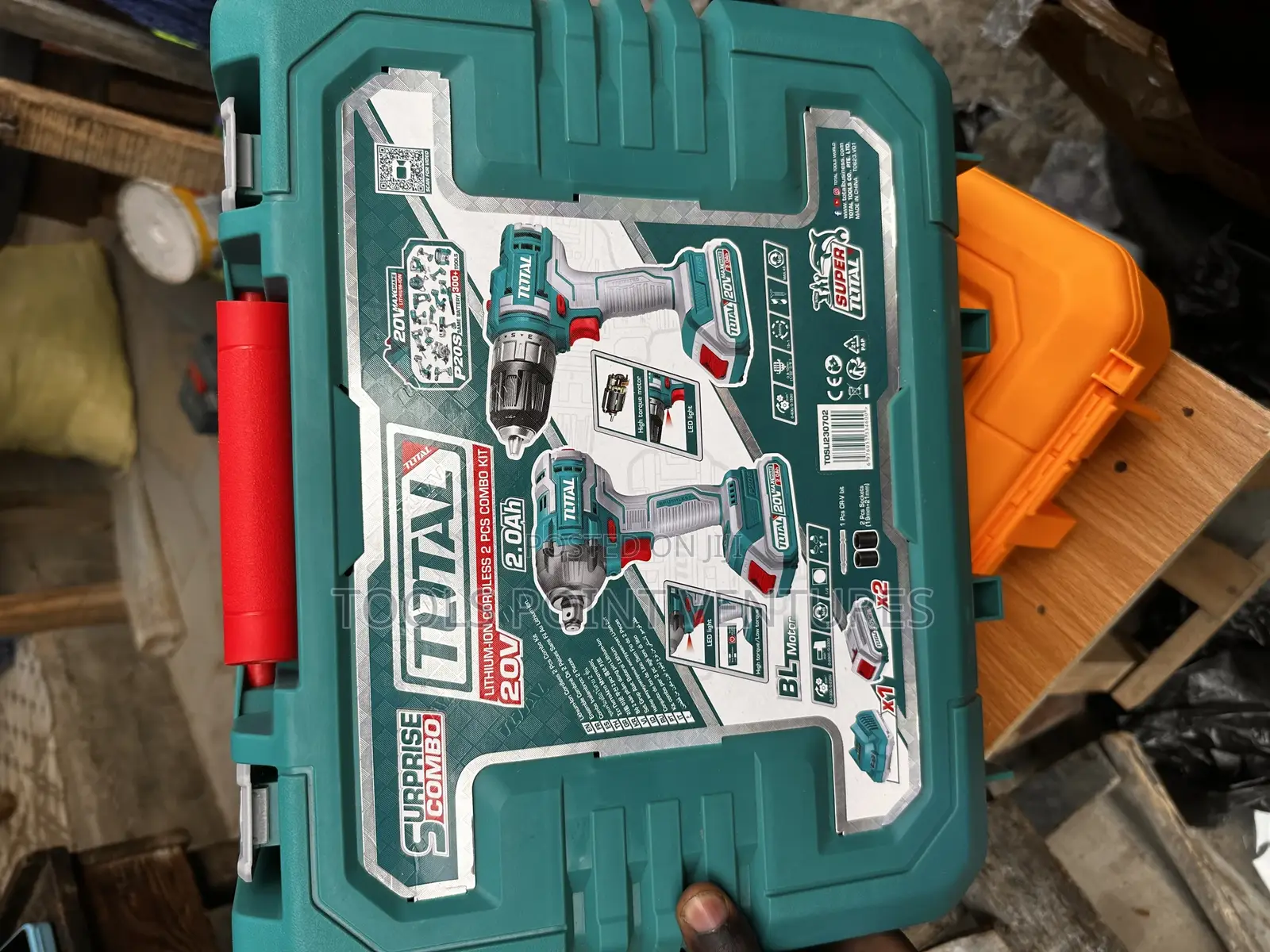 Total Cordless Combo Kit(Impact Wrench Screwing Machine
