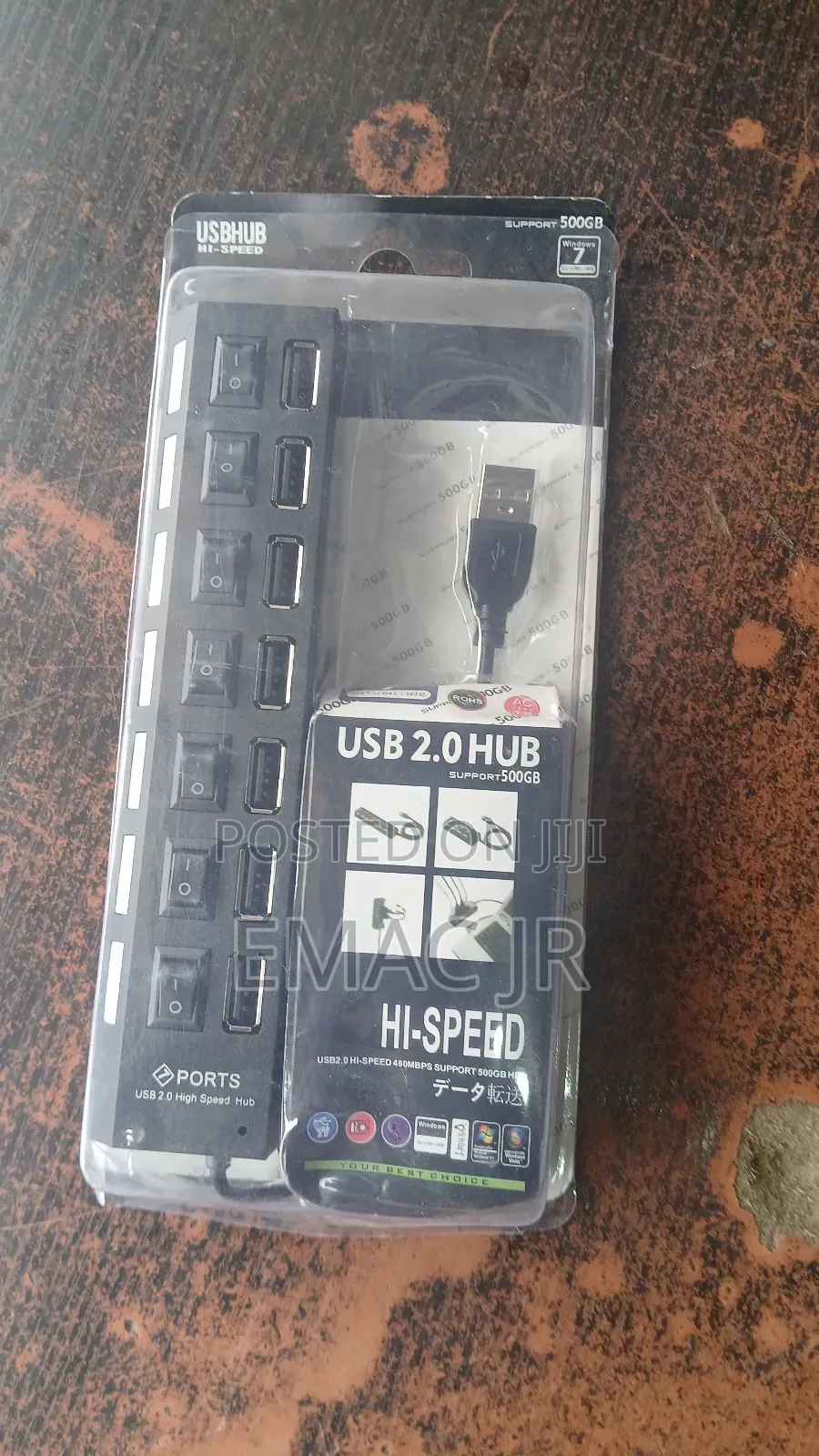 7-Port Usb 2.0 High-Speed Hub.