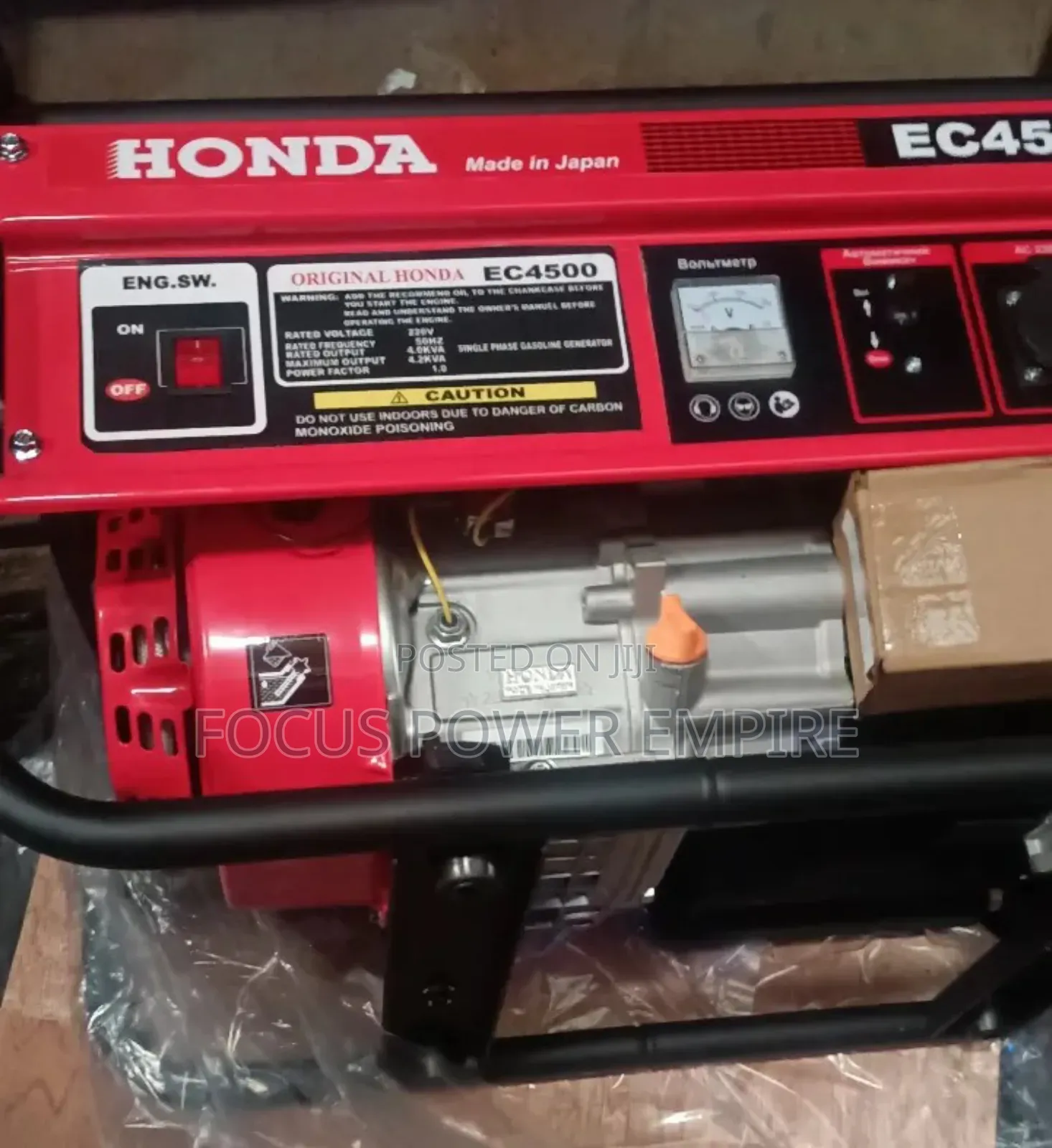 Original 4.5kva Honda Gen Silent Noisy  Copper Coil Manual