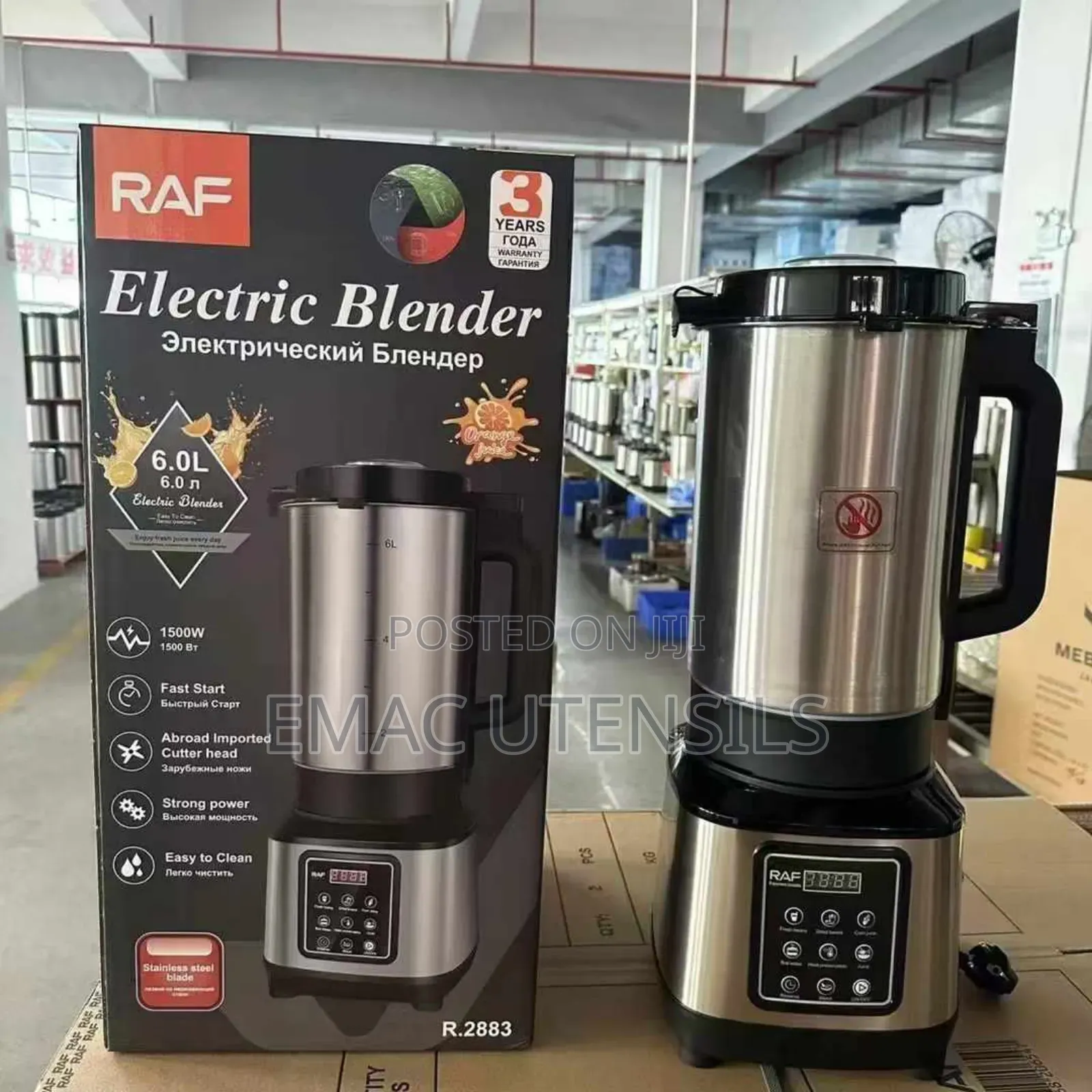 High Quality Industrial 6 Liter Stainless Blender