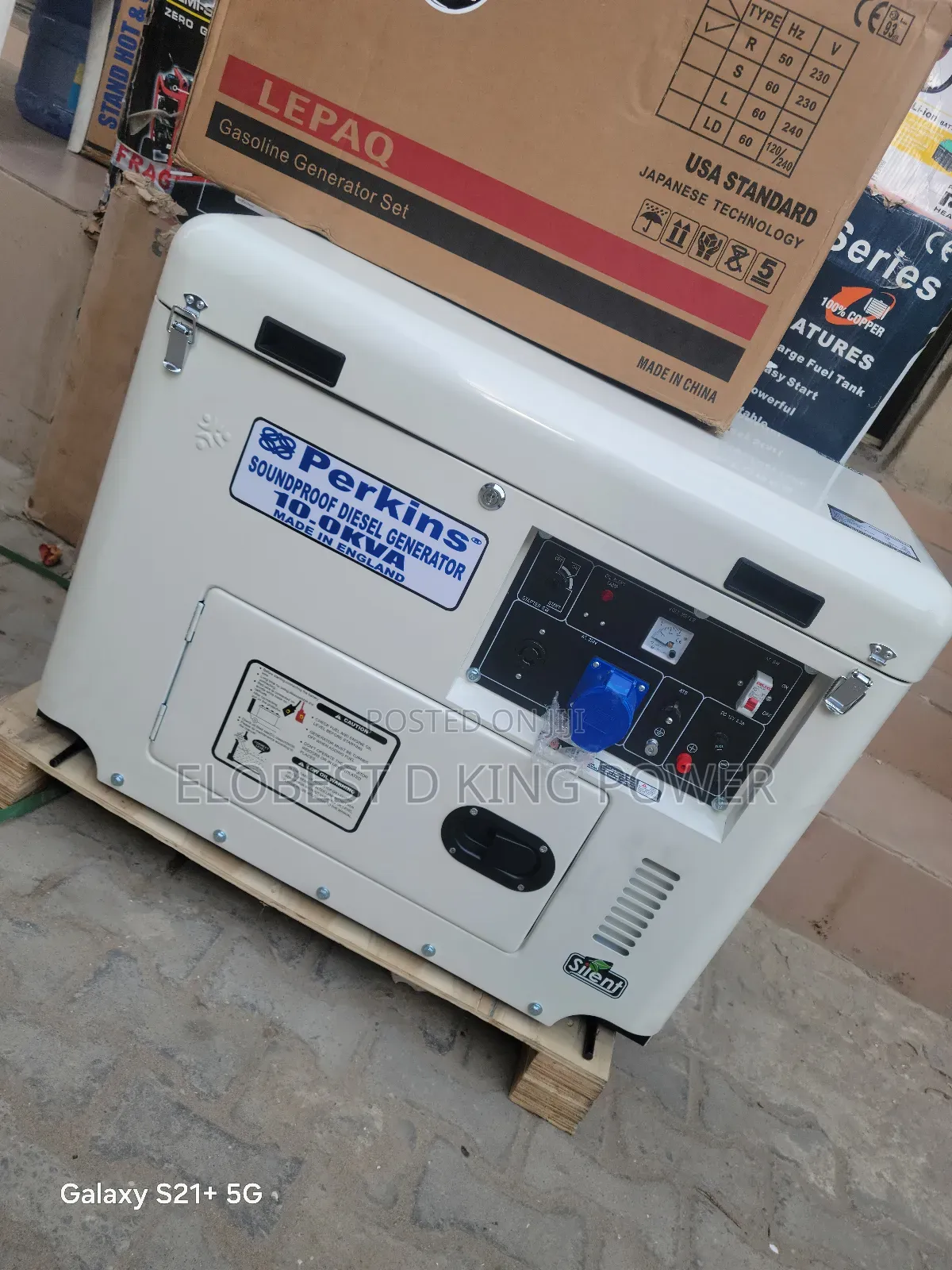 10.5kva Perkins Diesel Soundproof Generator