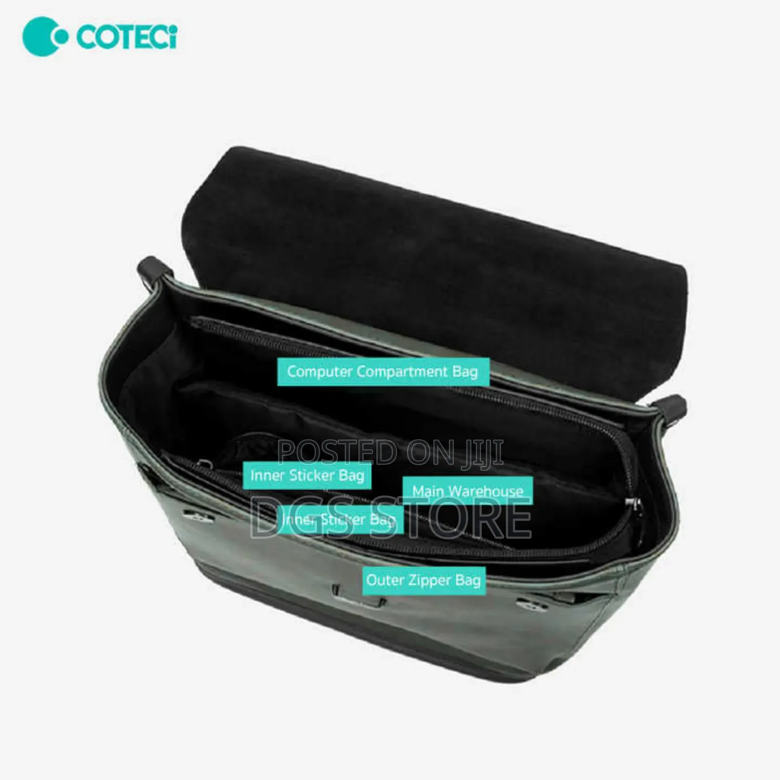 Coteci Elegant Series Two Color Backpack Laptop Bag