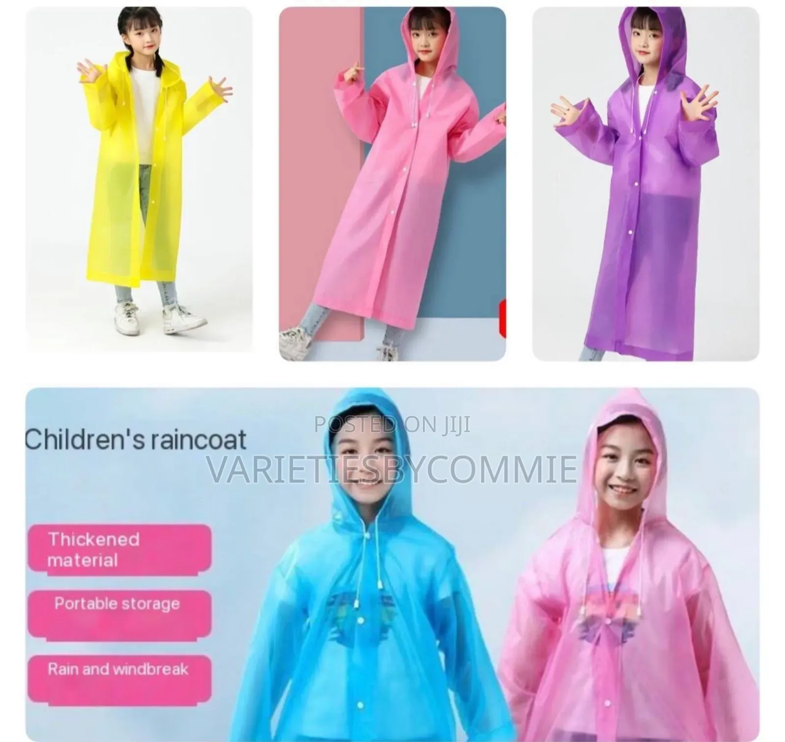 Wholesale Waterproof Vinyl Raincoat for Children and Adult