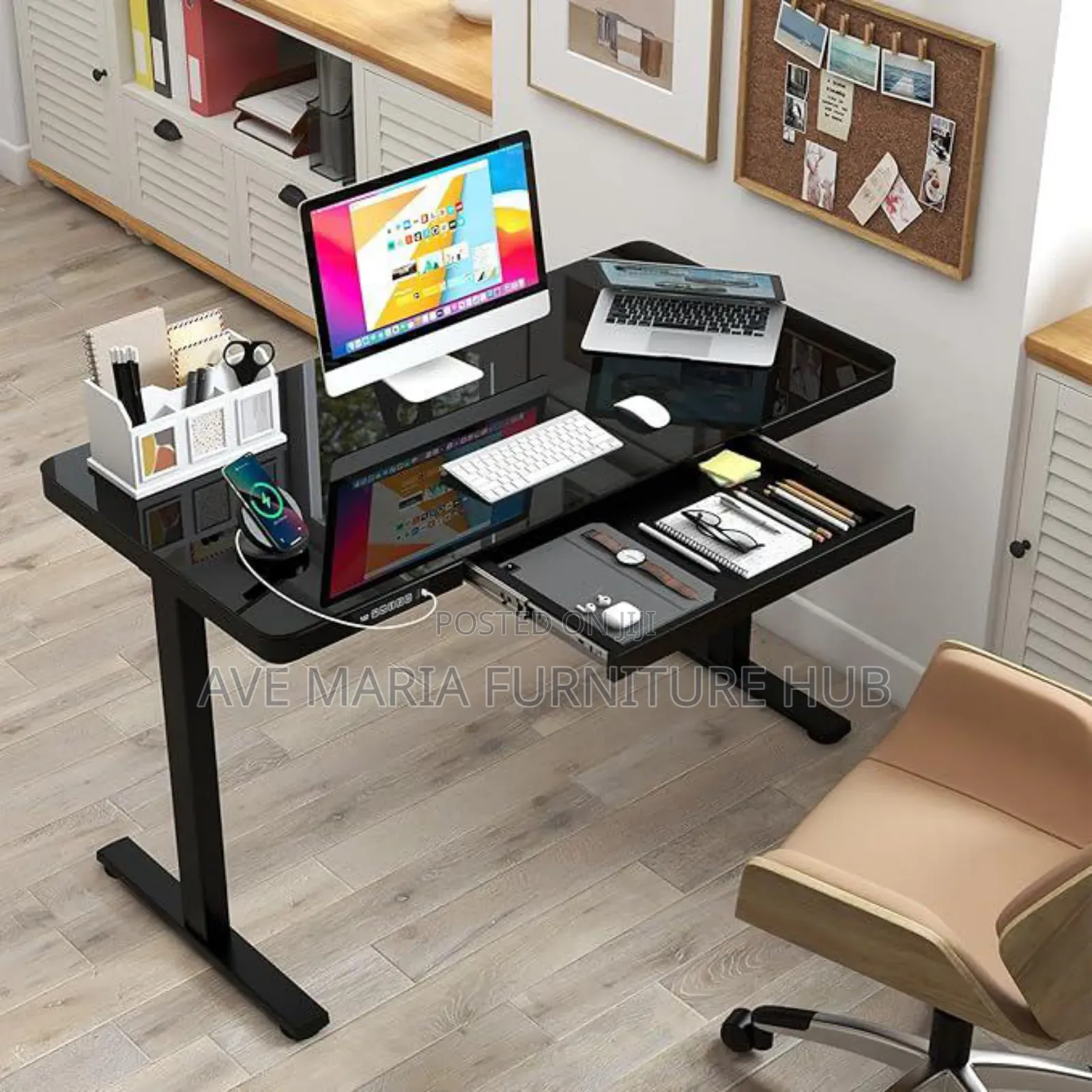 Electric Adjustable Height Desk.