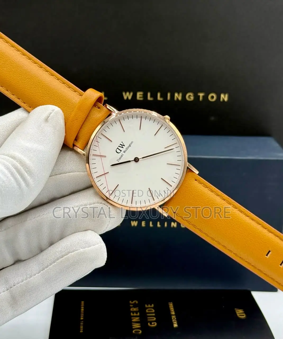 Daniel Washington Quality Luxury Genuine Leather Wristwatch