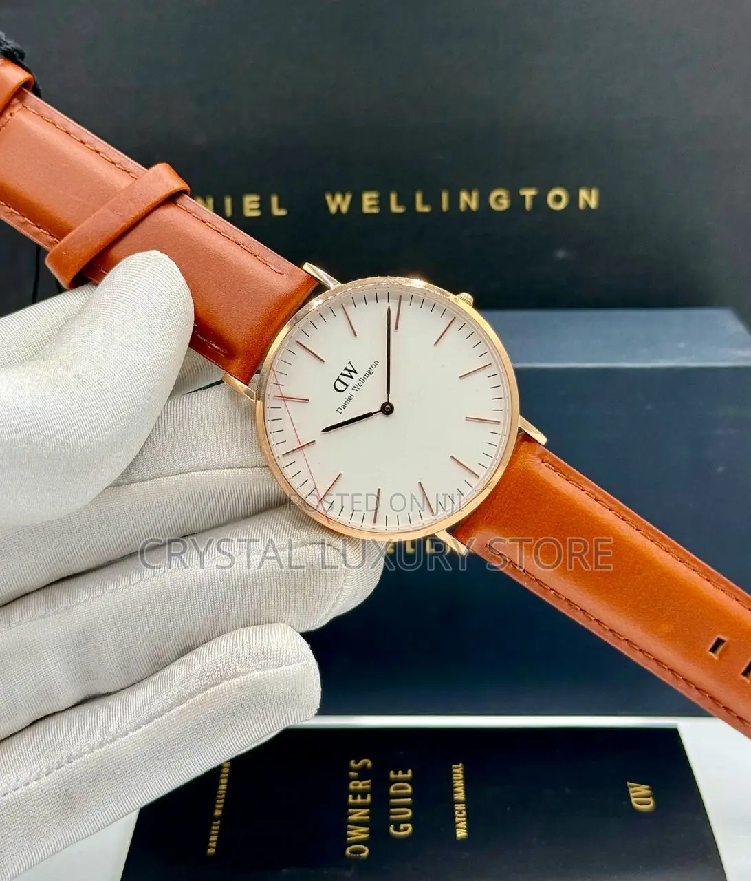 Daniel Washington Quality Luxury Genuine Leather Wristwatch