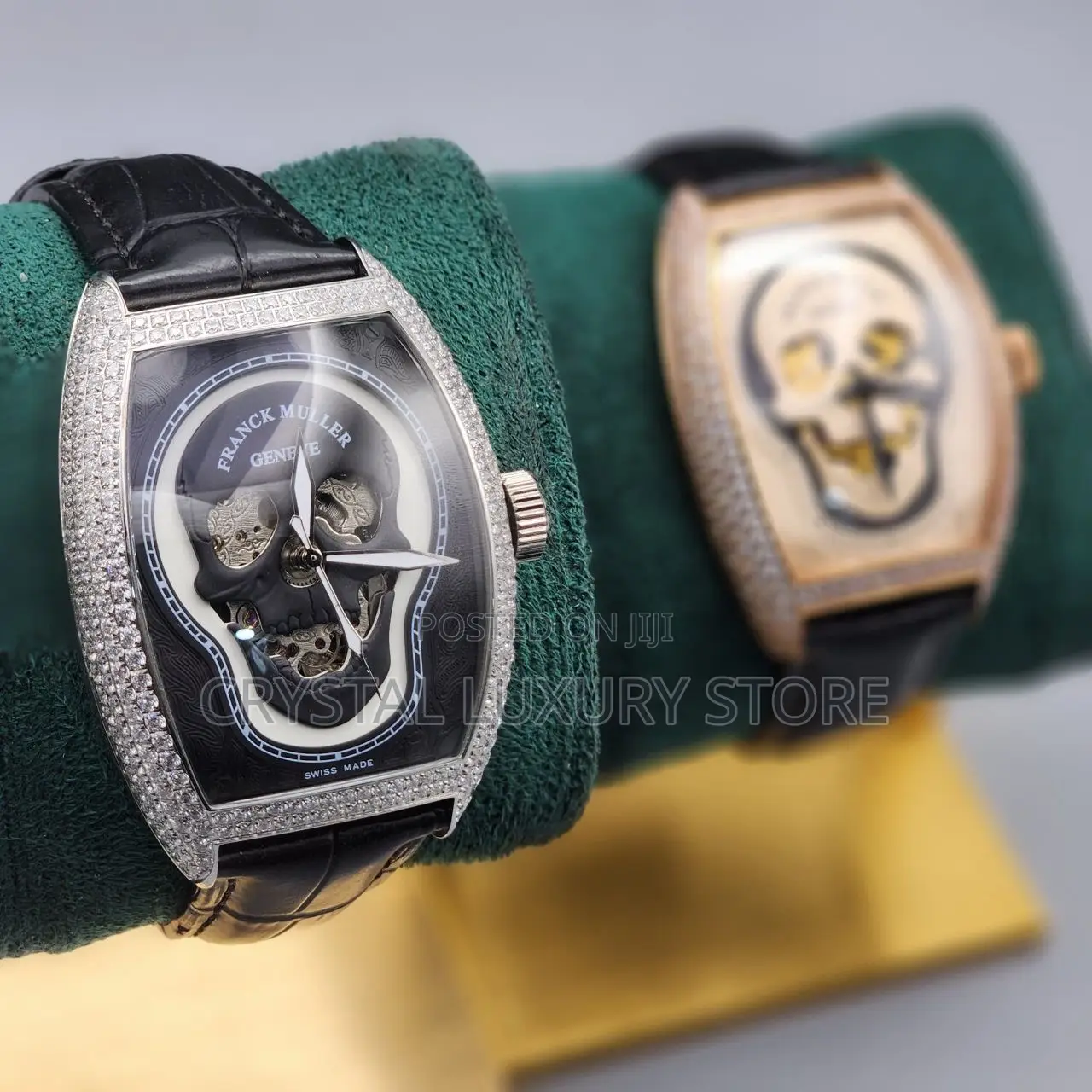 Franck Muller Quality Men Genuine Leather Wristwatch