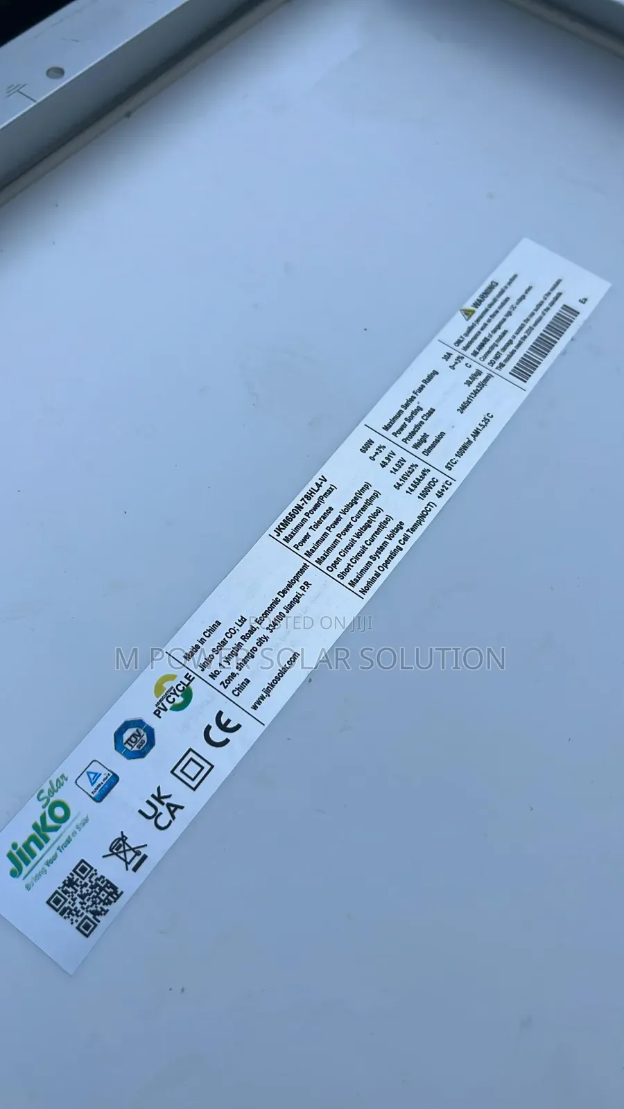 650w Jinko Mono Half-Cut Solar Panels