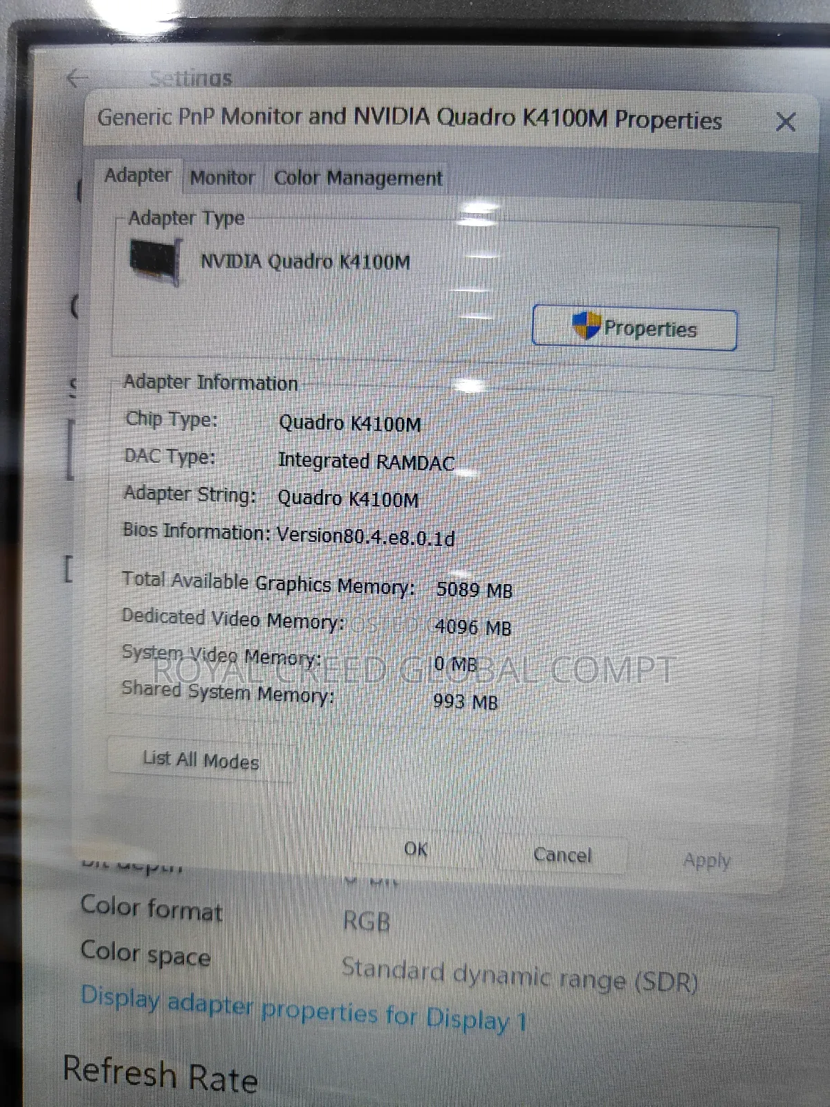 Laptop Dell Precision M6800 32GB Nvidia HDD+SSD 1T