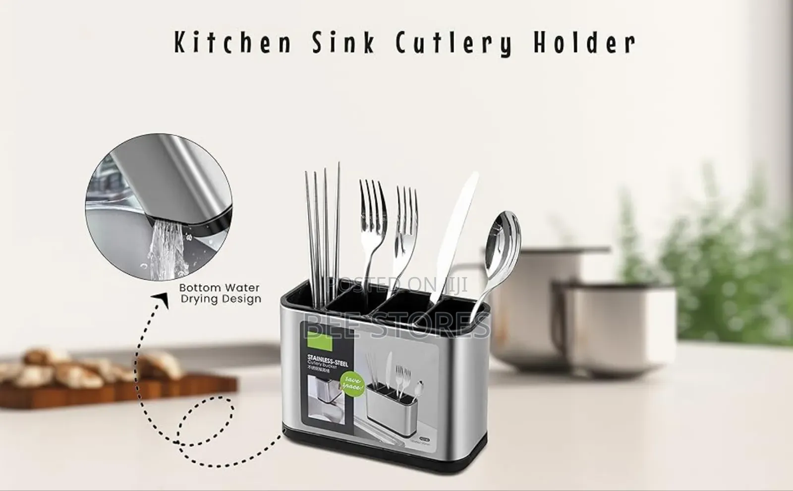 Stainless Cutlery Rack Holder