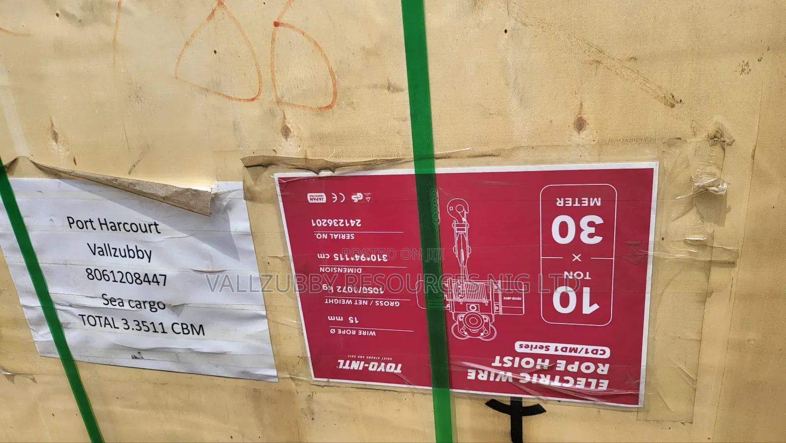 Wire Hoist Electric 10ton