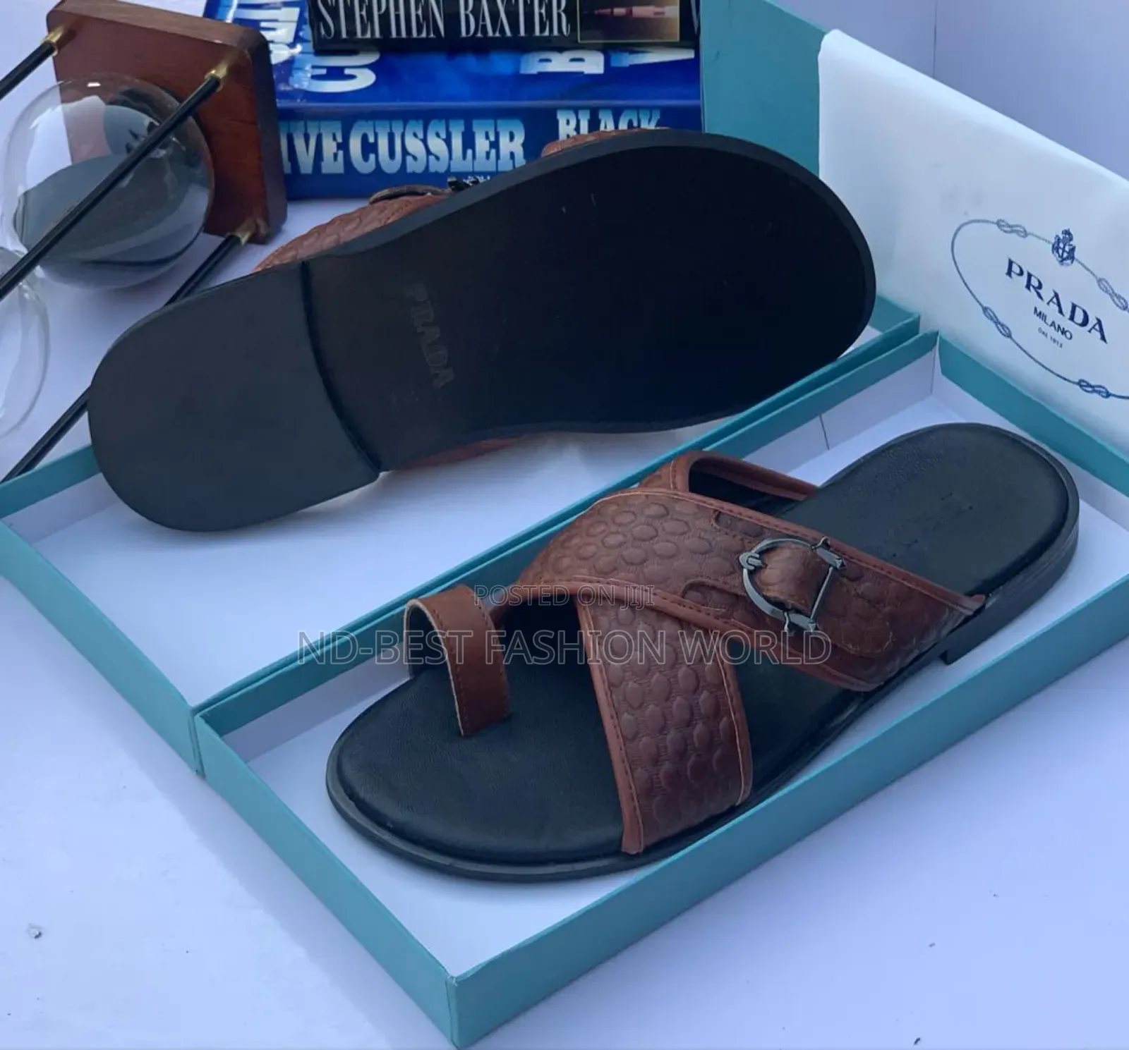 Pure Leather Prada Slippers