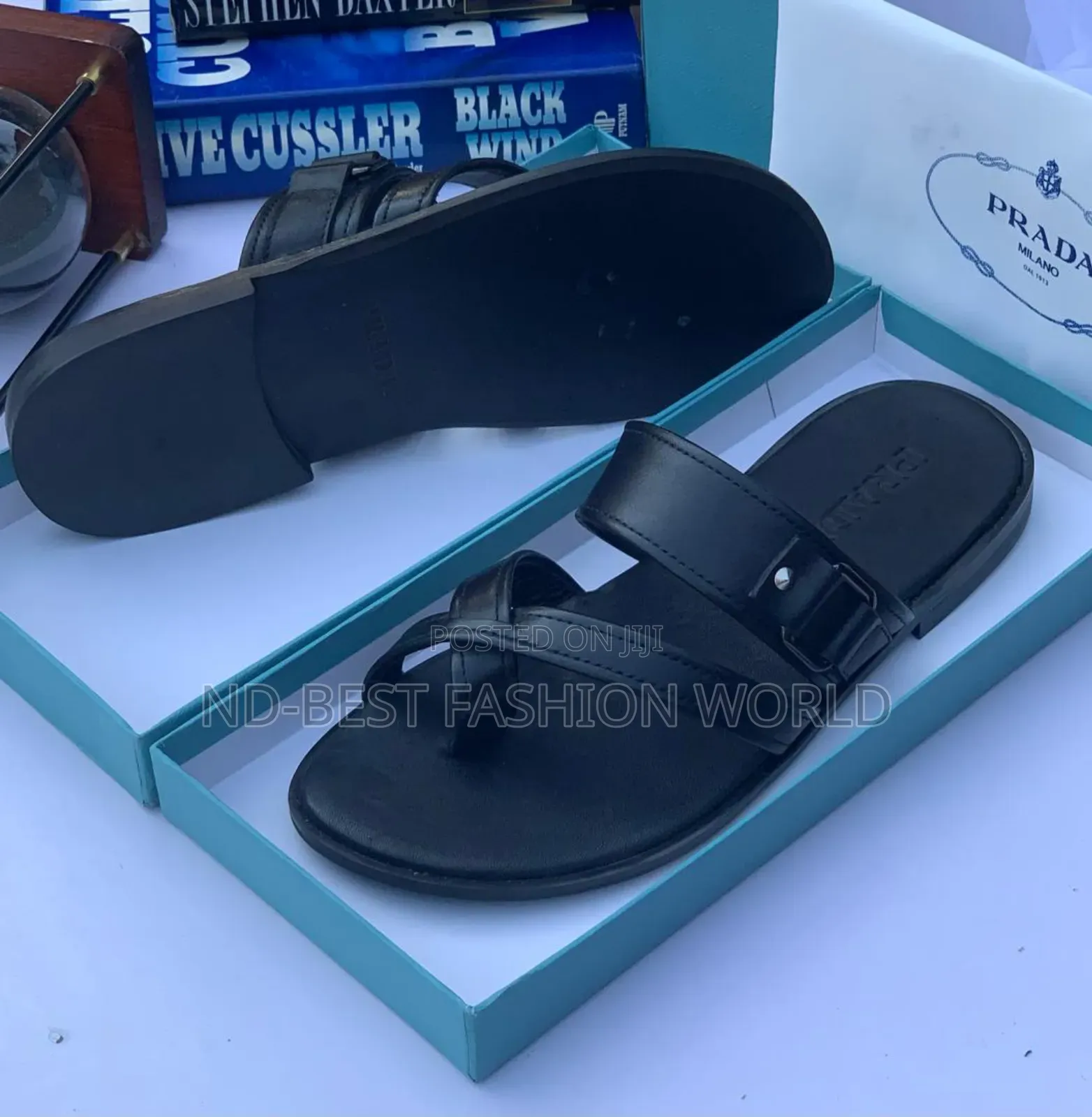 Pure Leather Prada Slippers