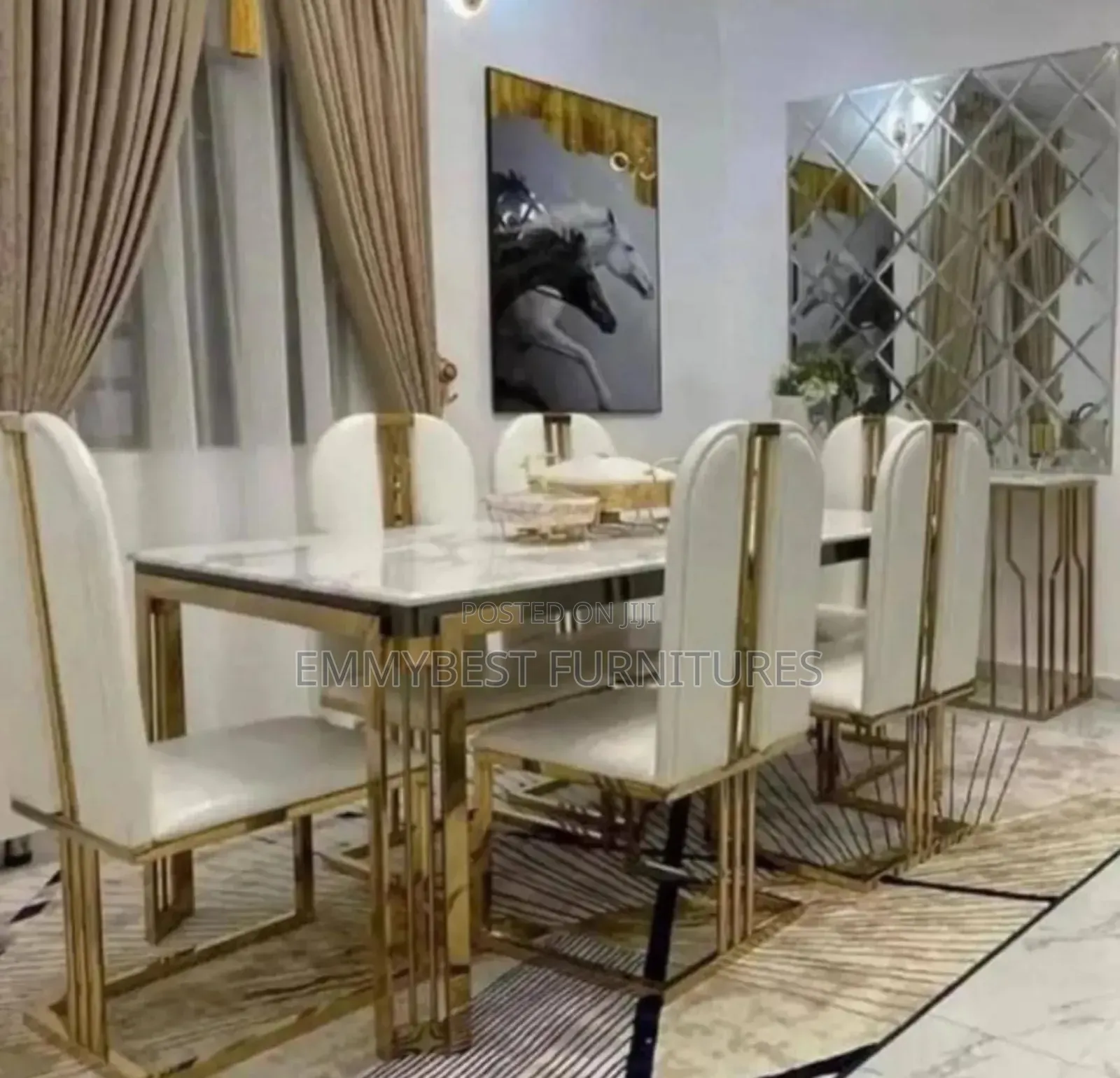 Golden Design Quality Dinning Set.