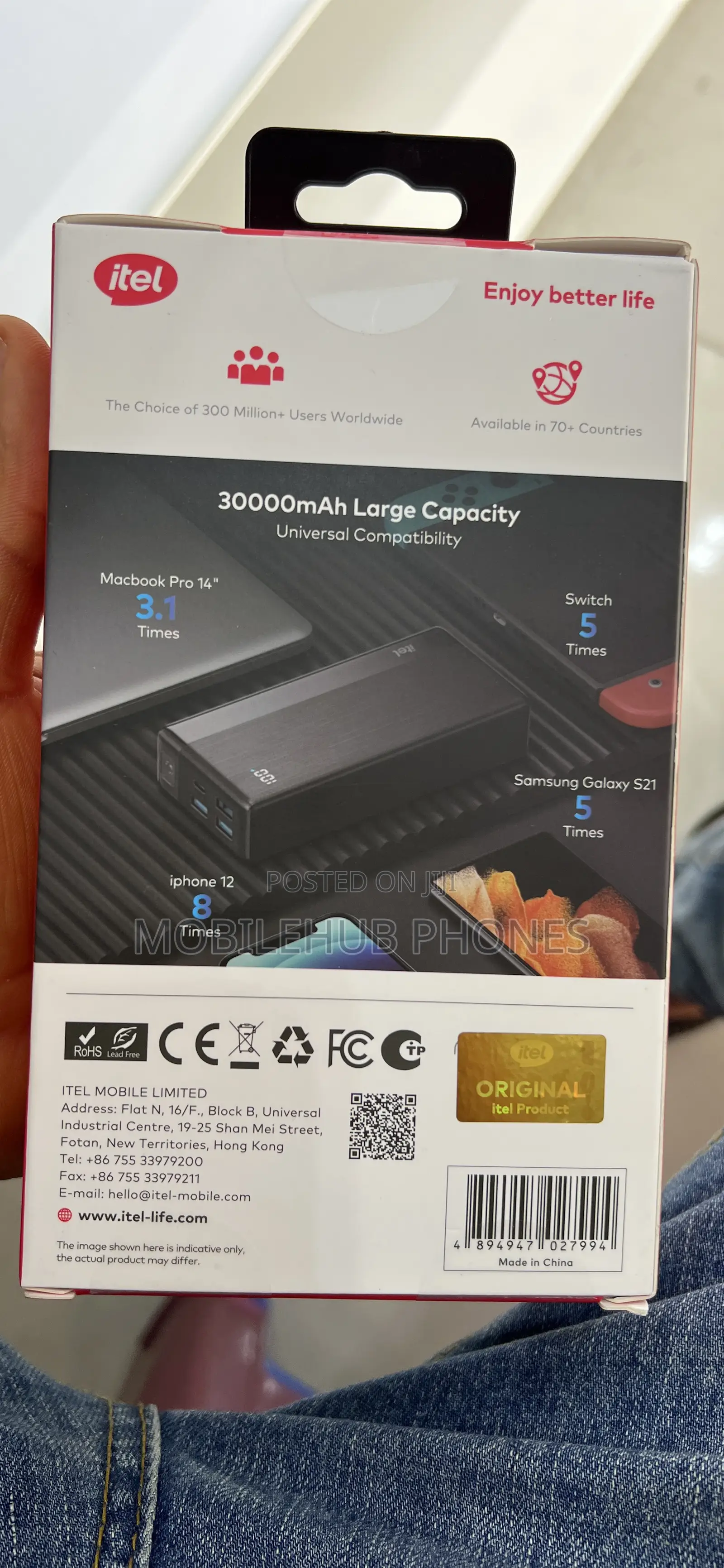 Itel 30,000 Mah Power Bank