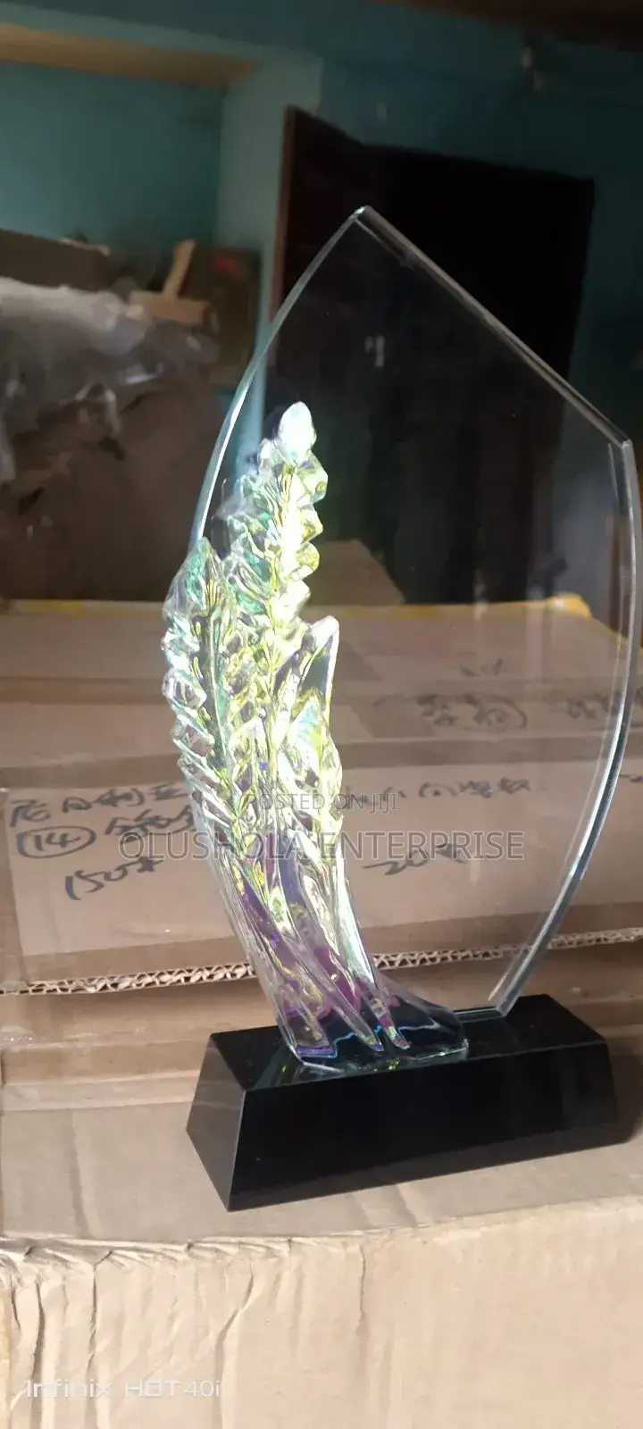 Crystal Awards Plain And Black Base