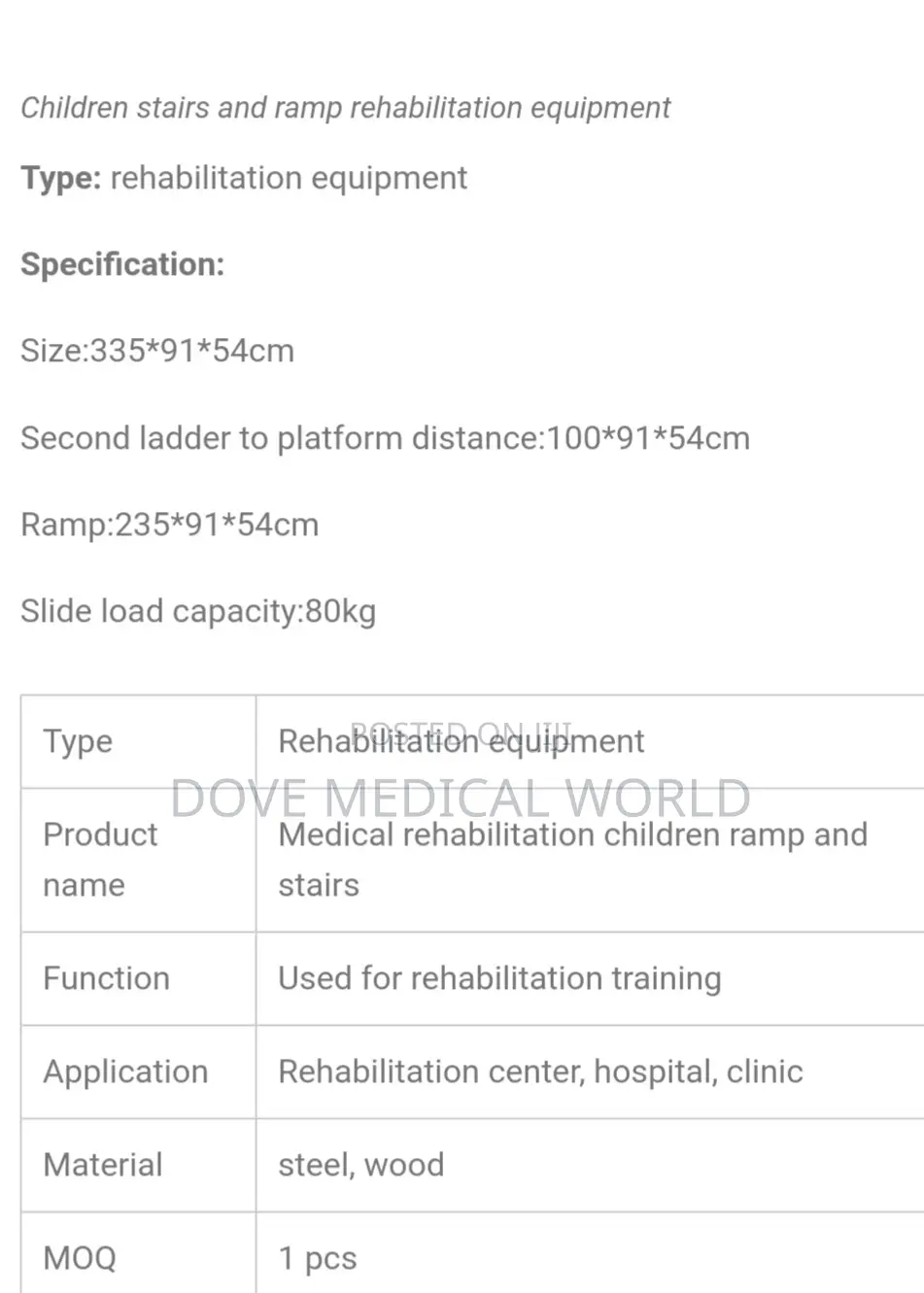 Children Stairs and Ramp Rehabilitation Equipment