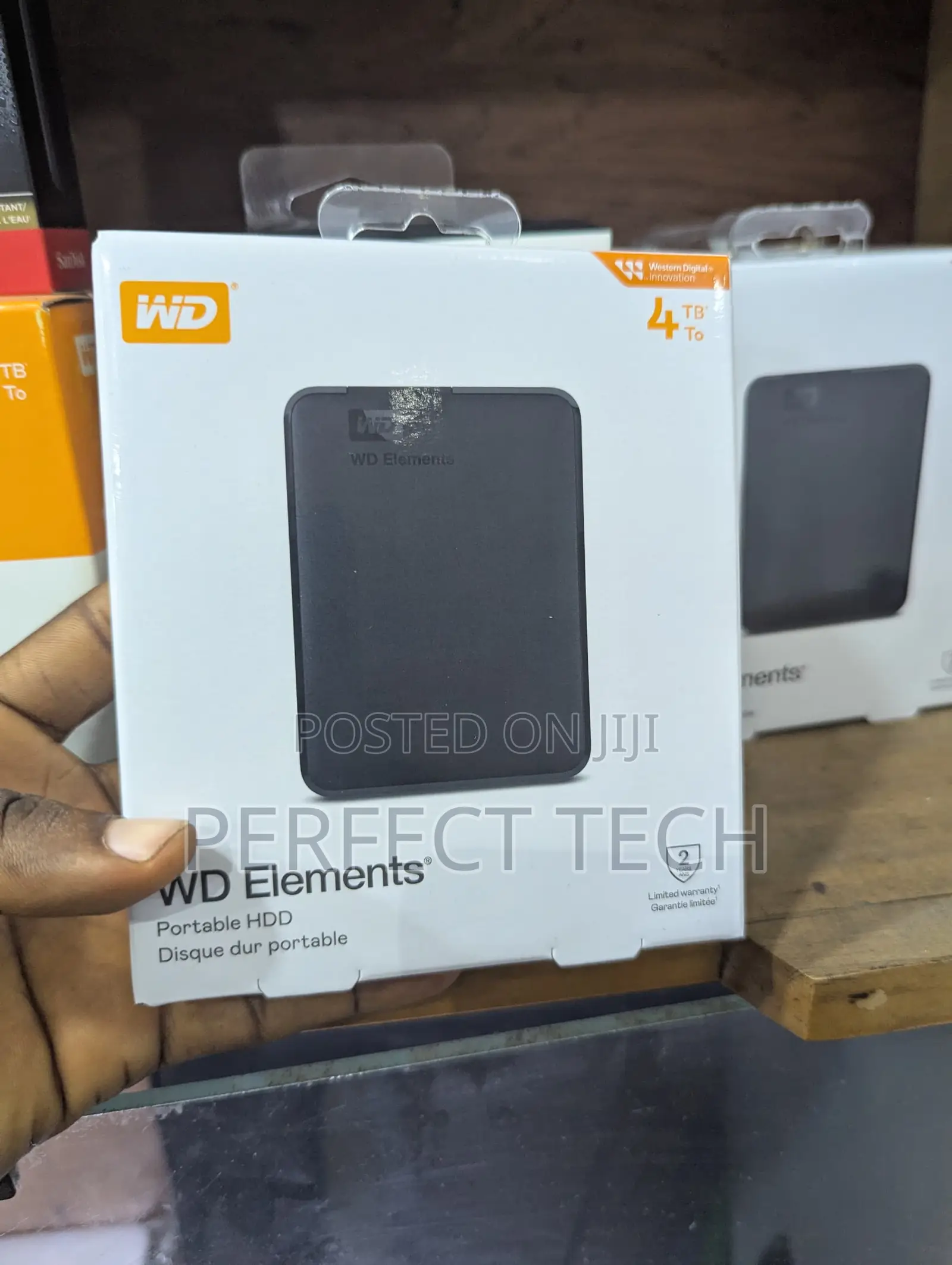 Wd 4tb Elements Portable Ext Hard Drive for Windows Pc Mac