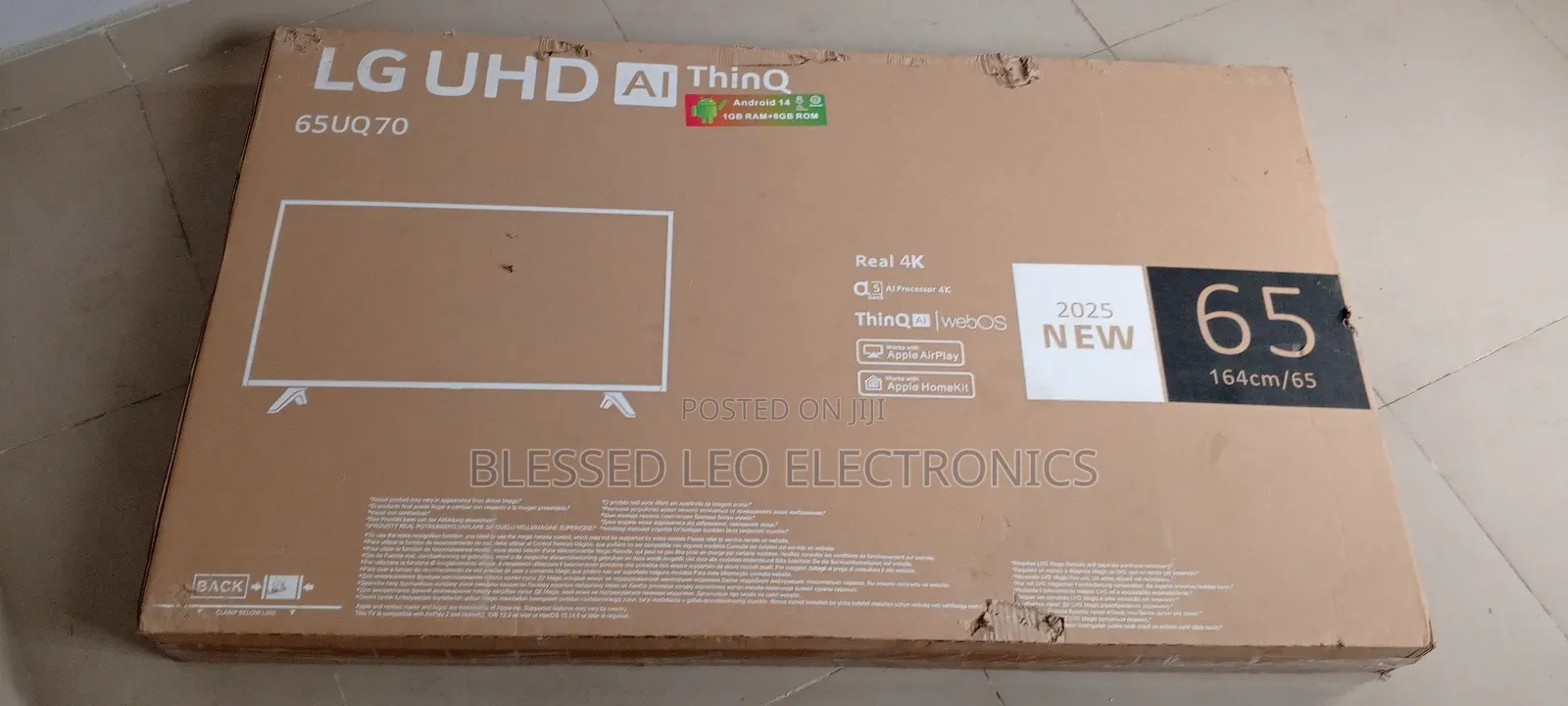 65 Inches Frameless Lg Tv With Inbuild Bluetooth