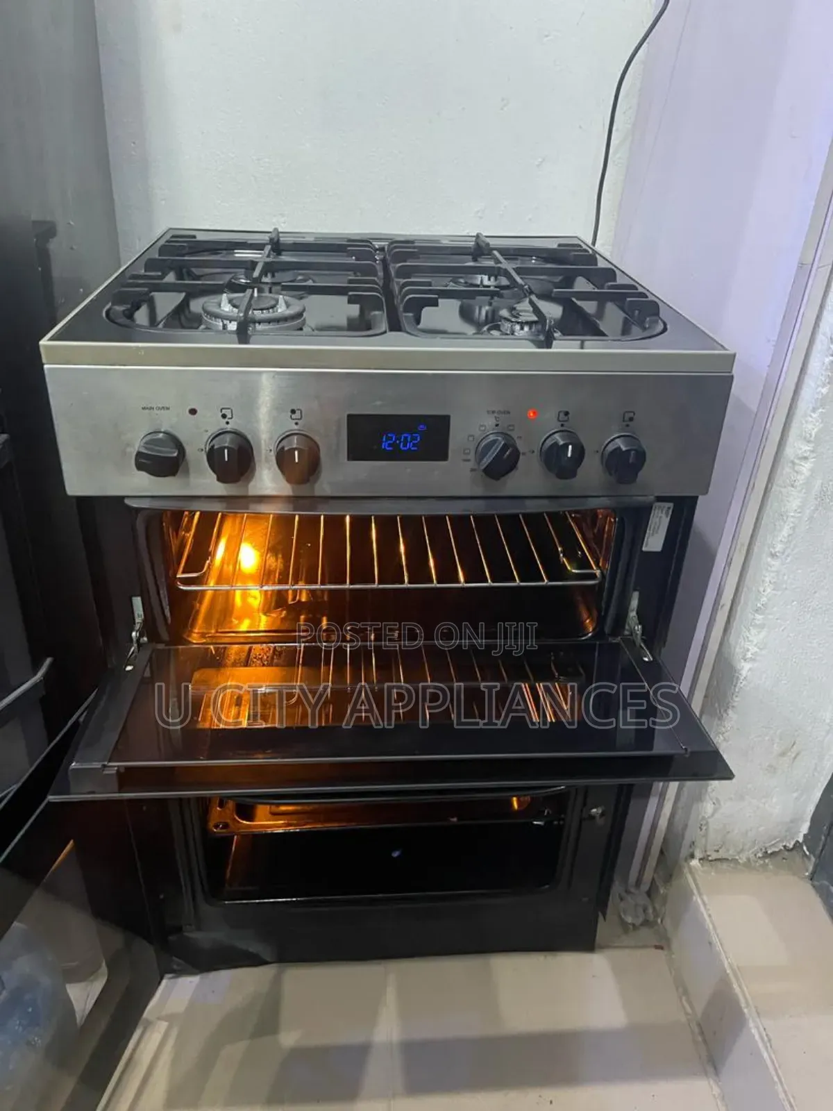 4burner Gas Oven Electric Grill