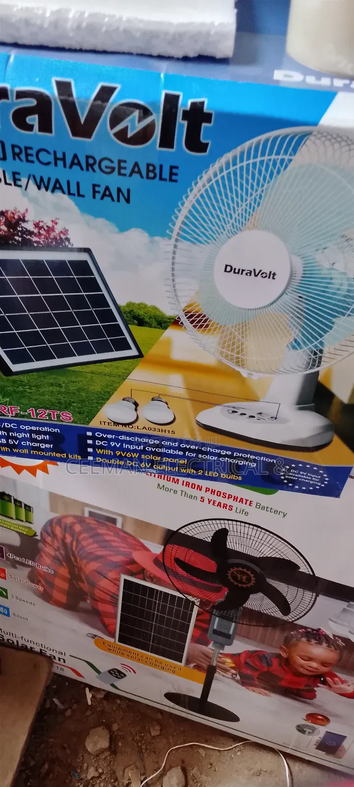 12 Dura Volt Solar Fan