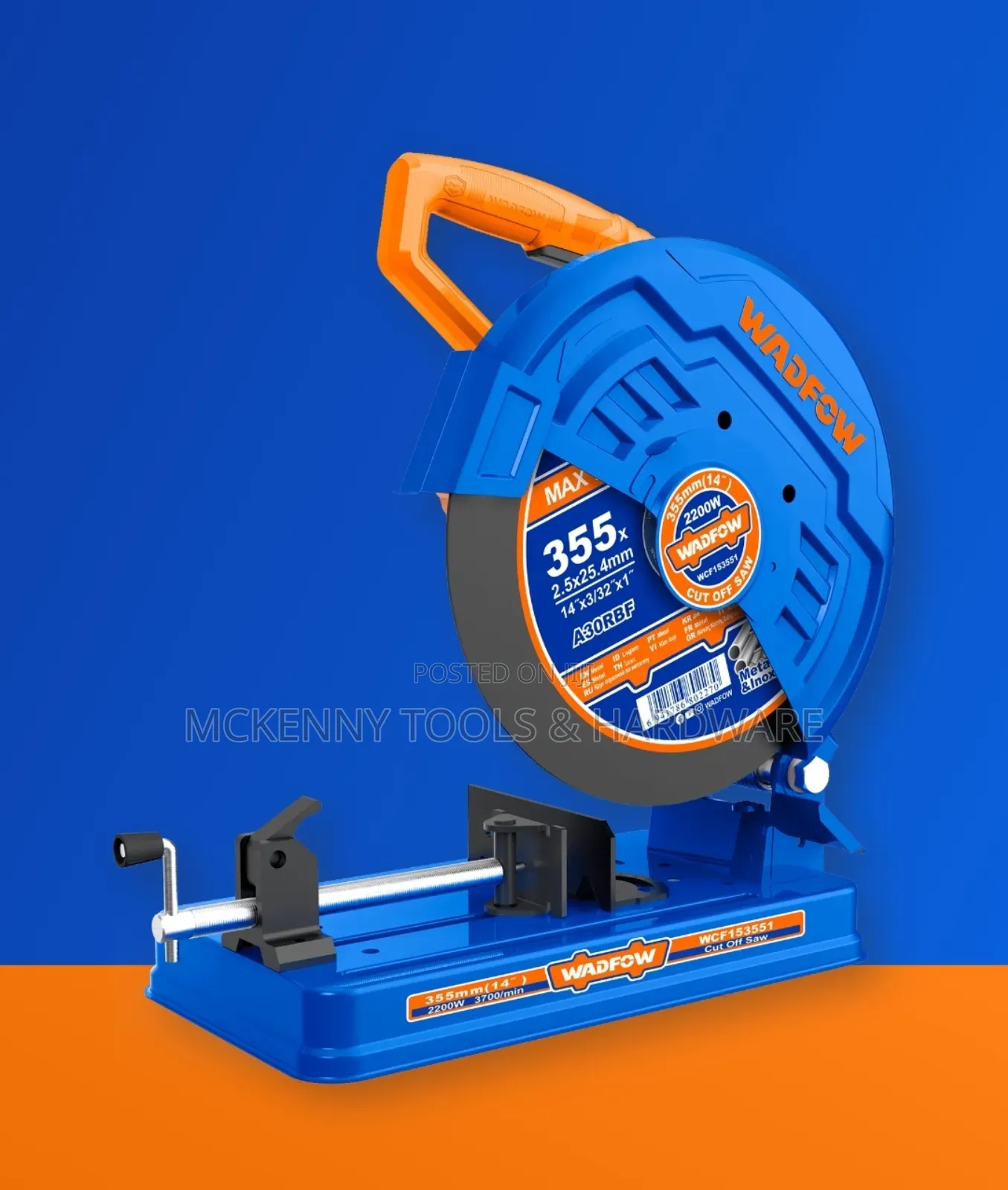 Wadfow Cut Off Saw 355mm 2200w Wcf153551