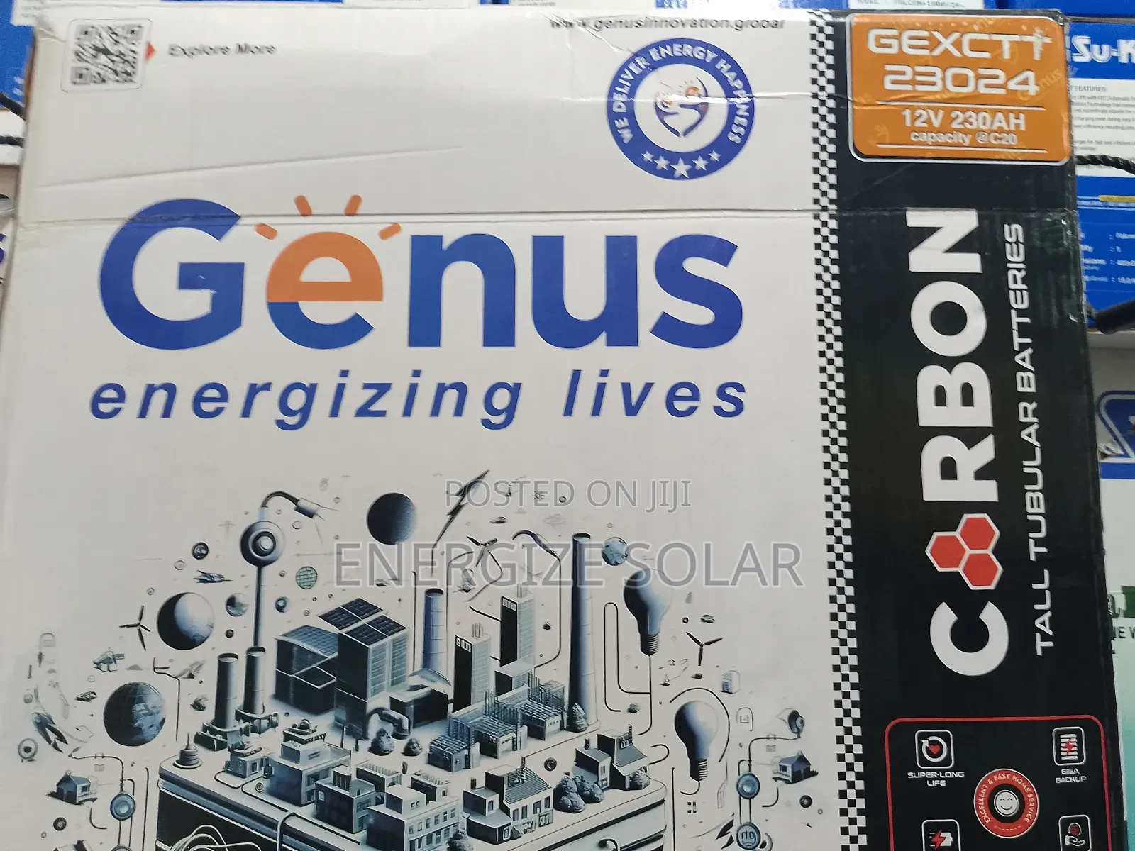 230ah Genus Carbon Tubular Battery