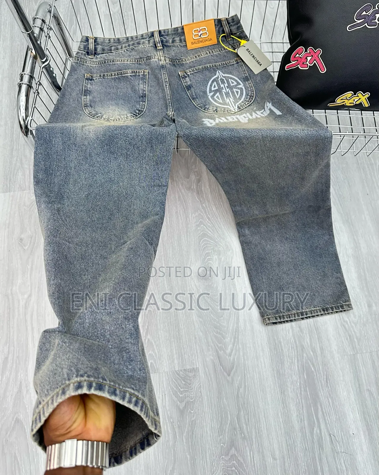 Original Luxury Men's Cargo Jeans Balenciaga Big Quality