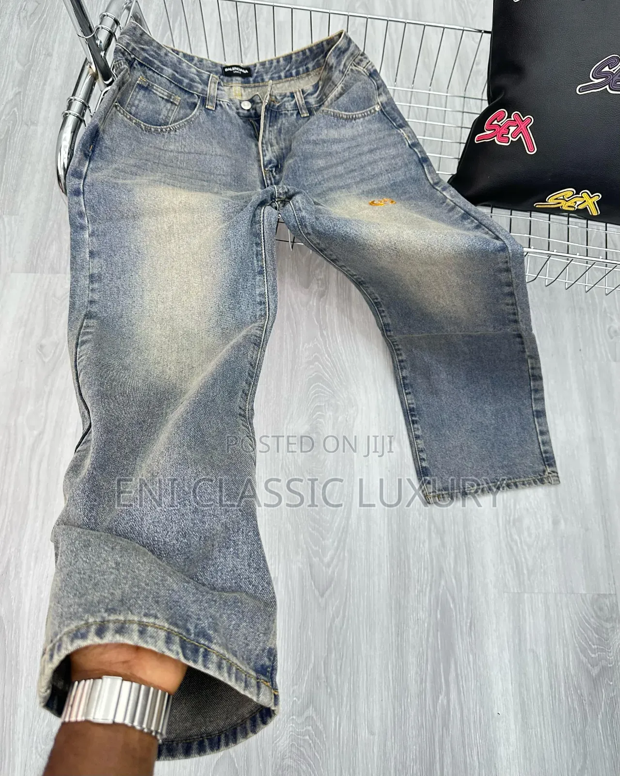 Original Luxury Men's Cargo Jeans Balenciaga Big Quality