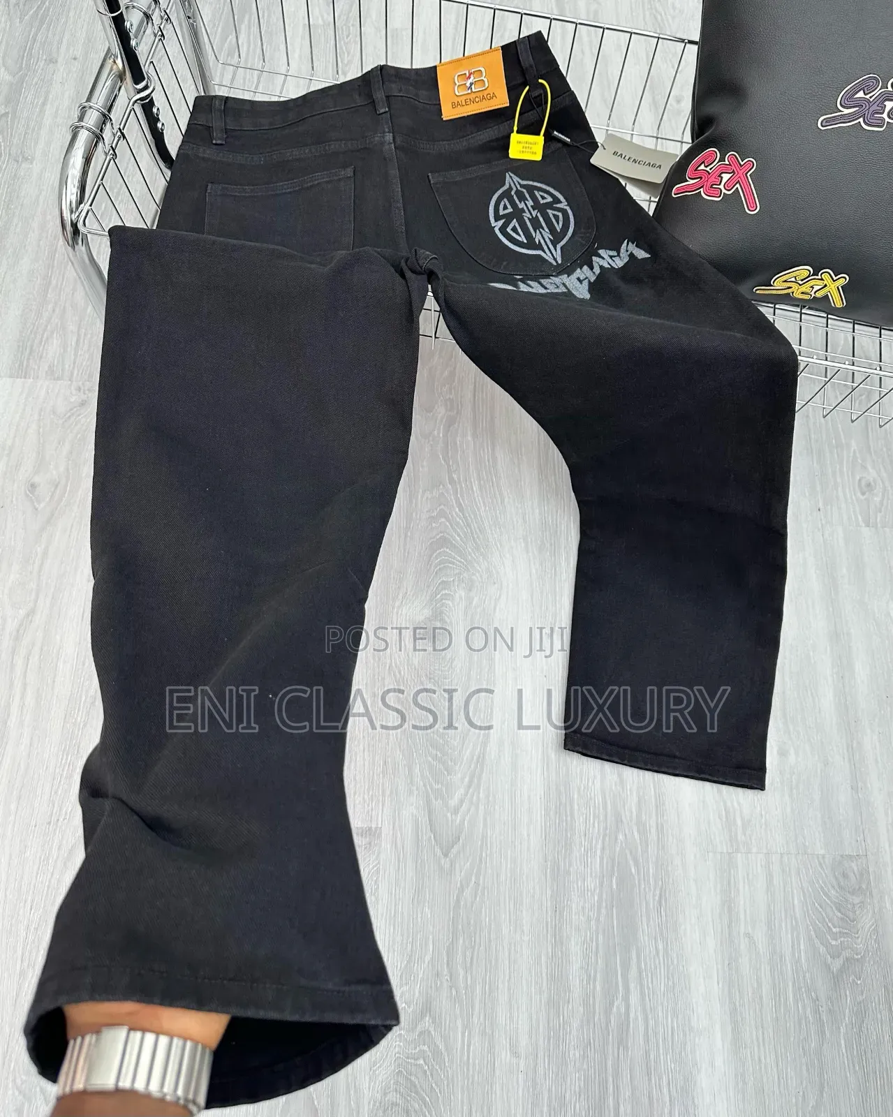Original Luxury Men's Cargo Jeans Balenciaga Big Quality