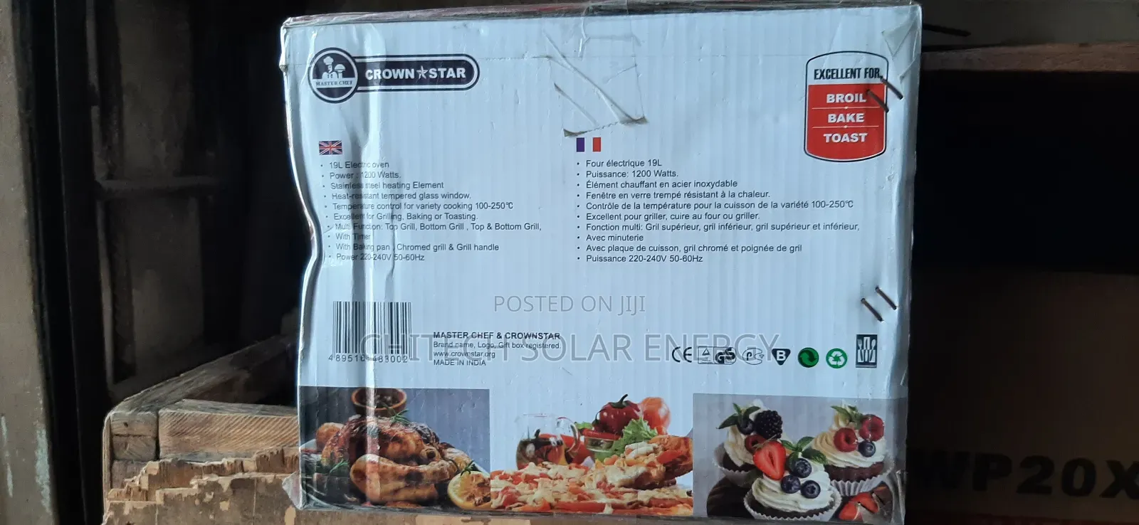 Crown Star 19l Electric Toaster Oven