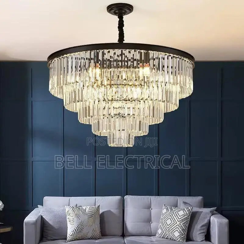 Modern Crystal Chandelier Round Crystal