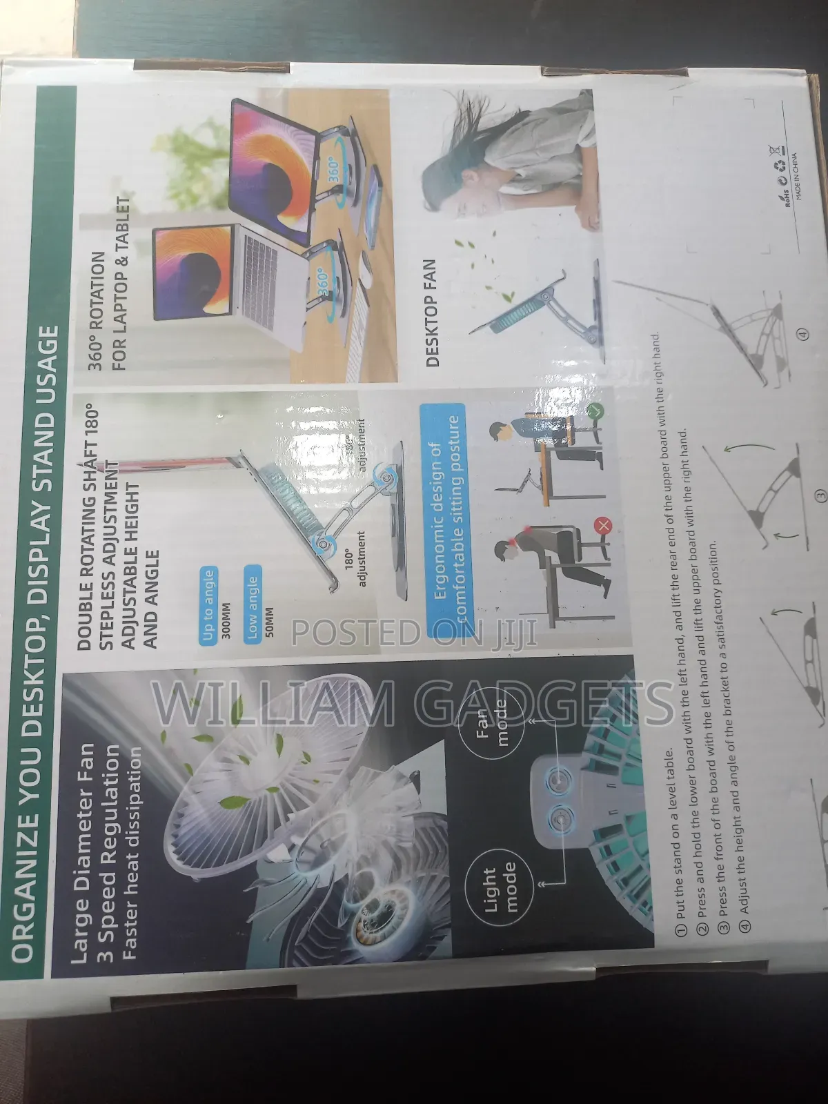 Laptop Stand V5.1 Electric Fan