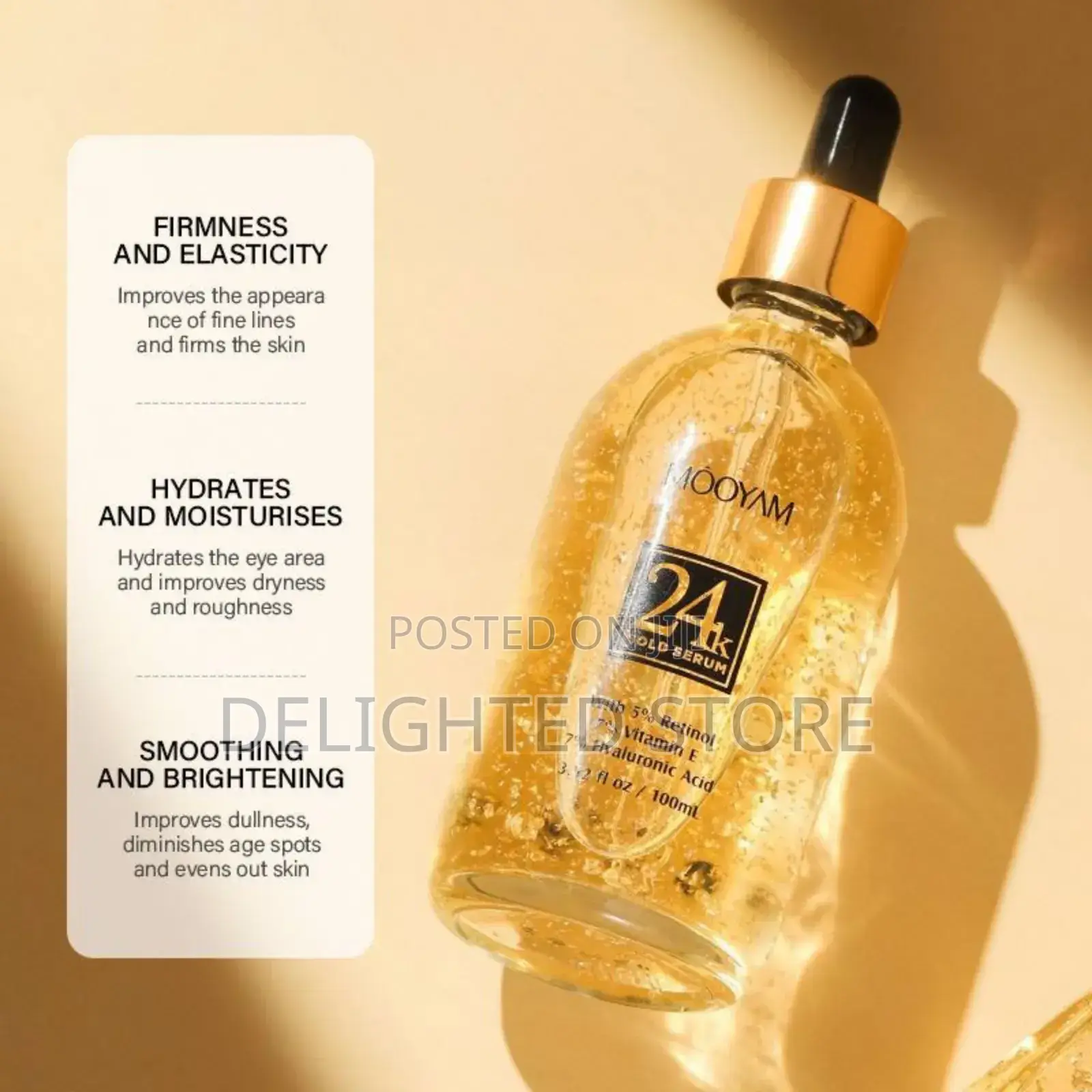  Gold Serum With Retinol,Vitamin E and Hyaluronic 100ml