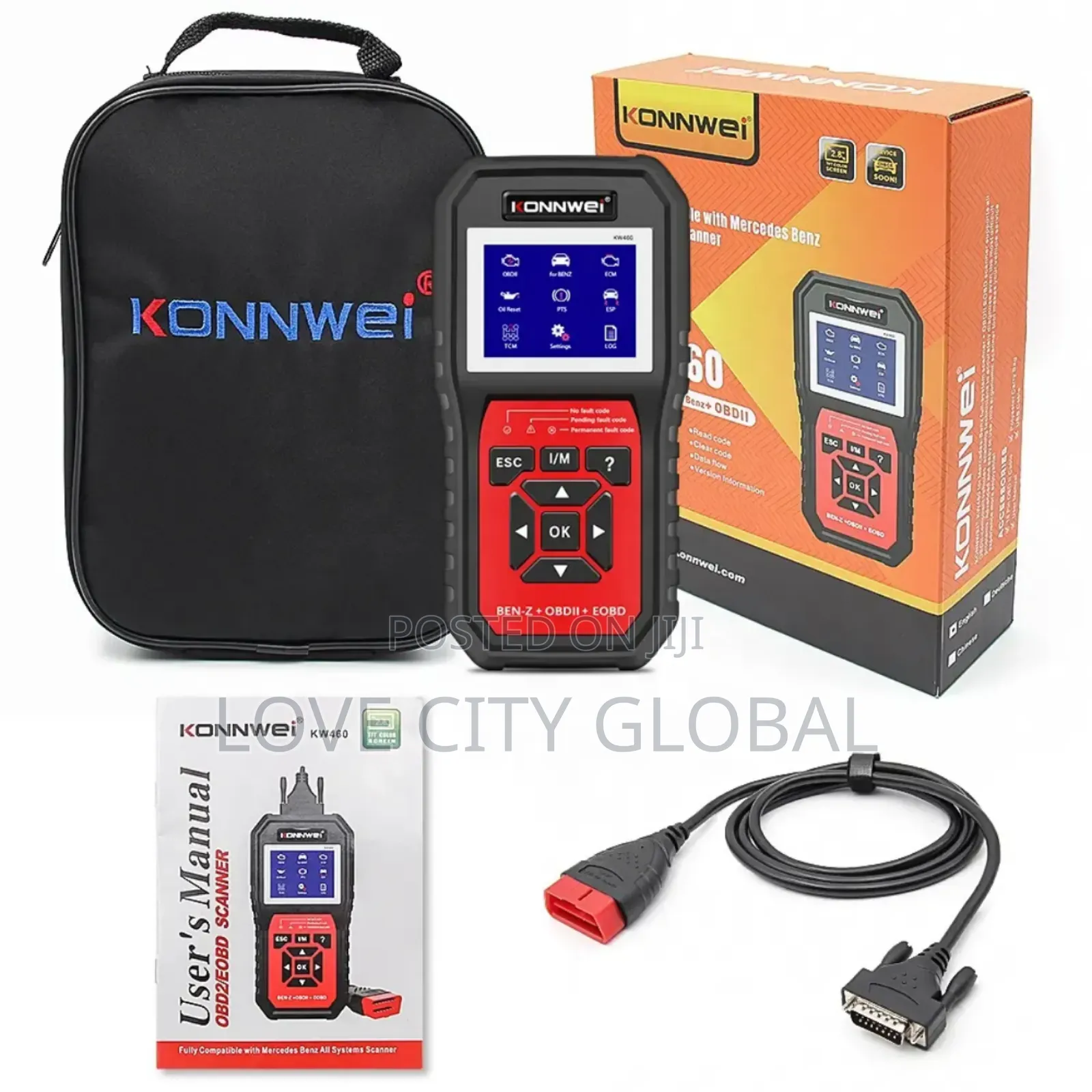 Konnwei Kw460 Obd2 Mercedes-Benz Car Scanner Diagnostic Tool