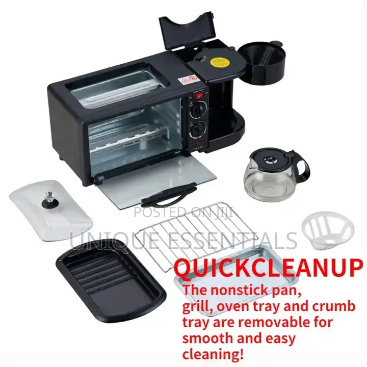 Multifunctional 3in1 Breakfast Maker Wit Temperature Control