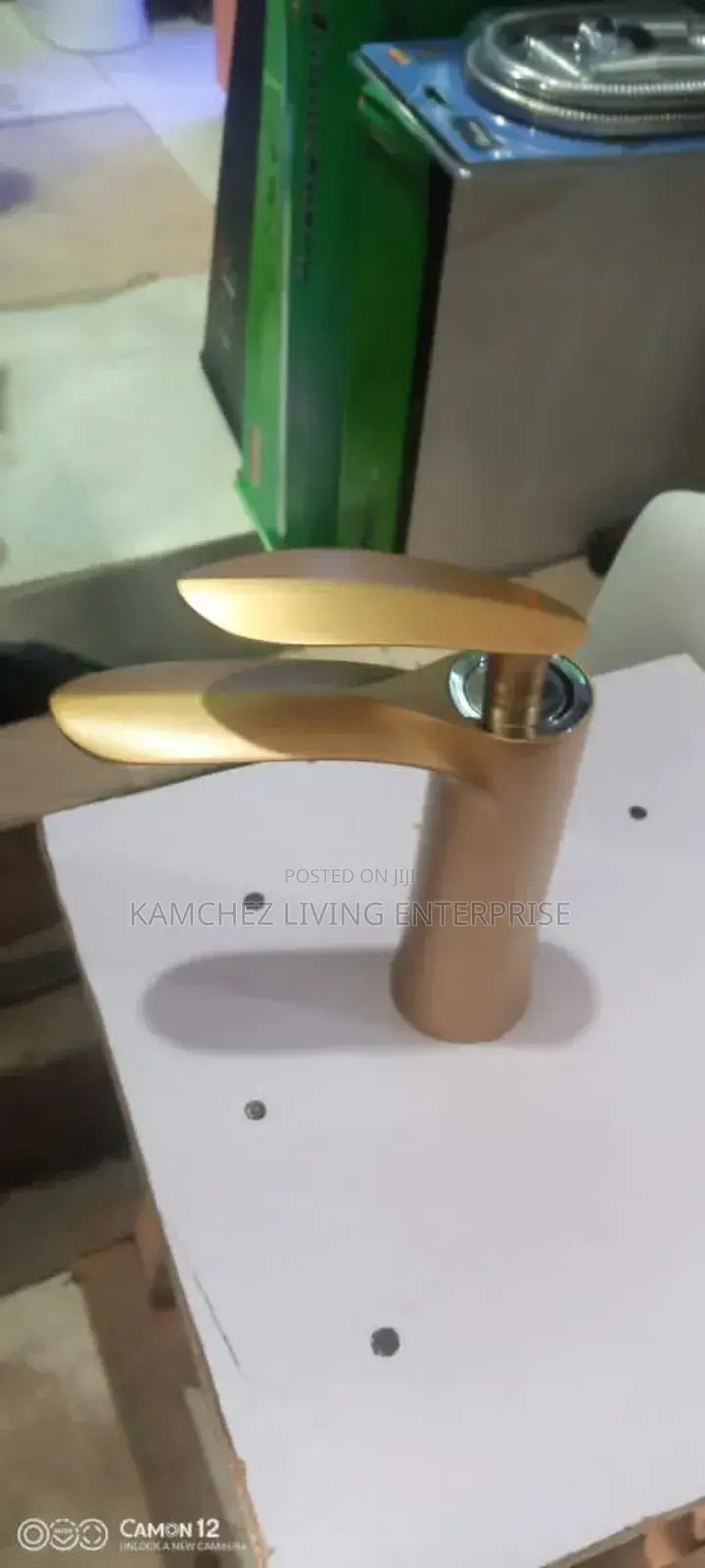 Luxury Antirust Gold Basin Mixer Tap - Modern Design