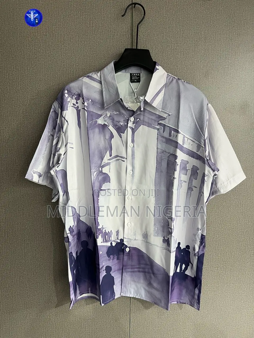 Men Casual Beach Wear Vintage Short Sleeves Shirt