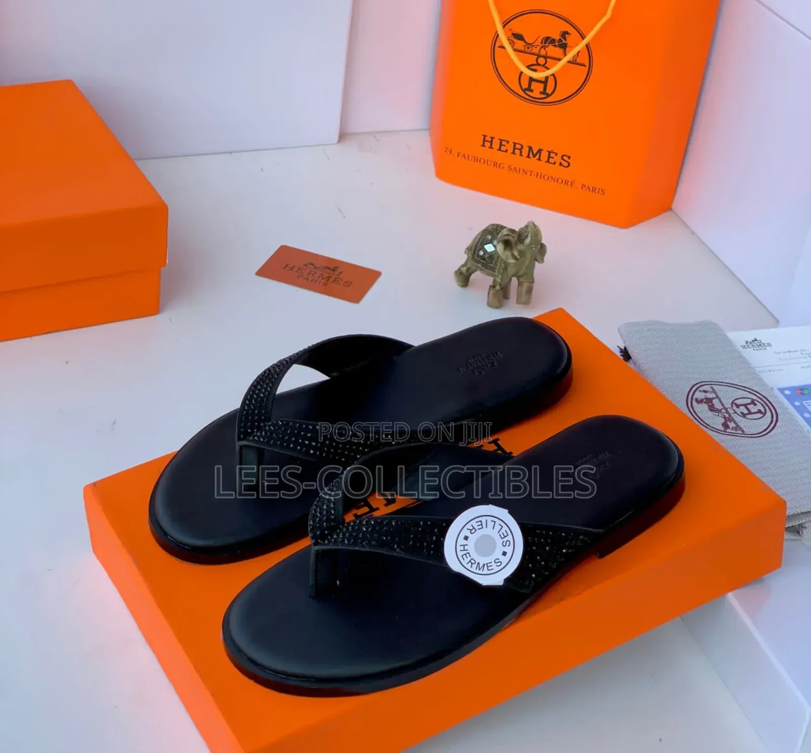 Original Hermes Stone Unisex Slippers