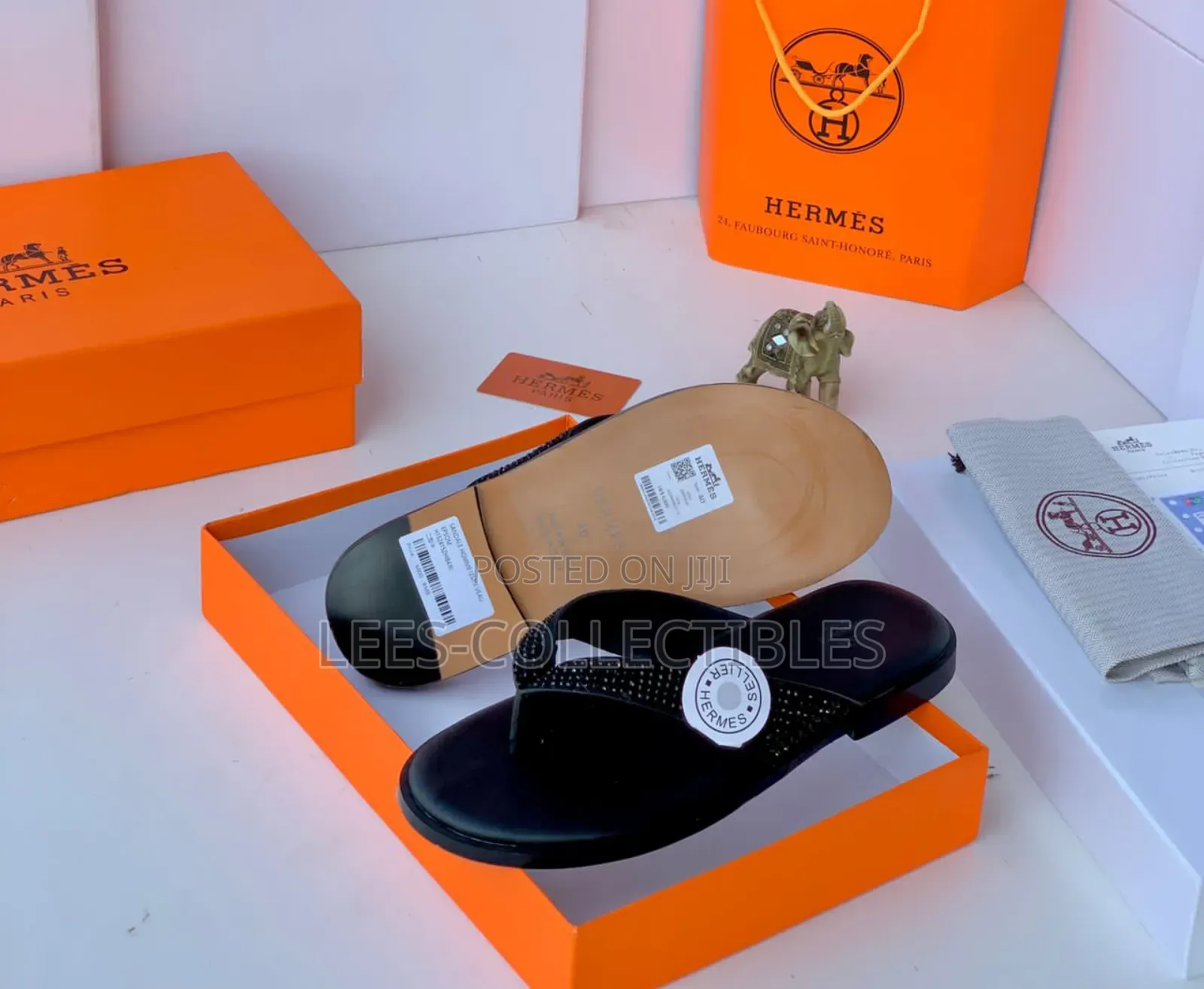 Original Hermes Stone Unisex Slippers