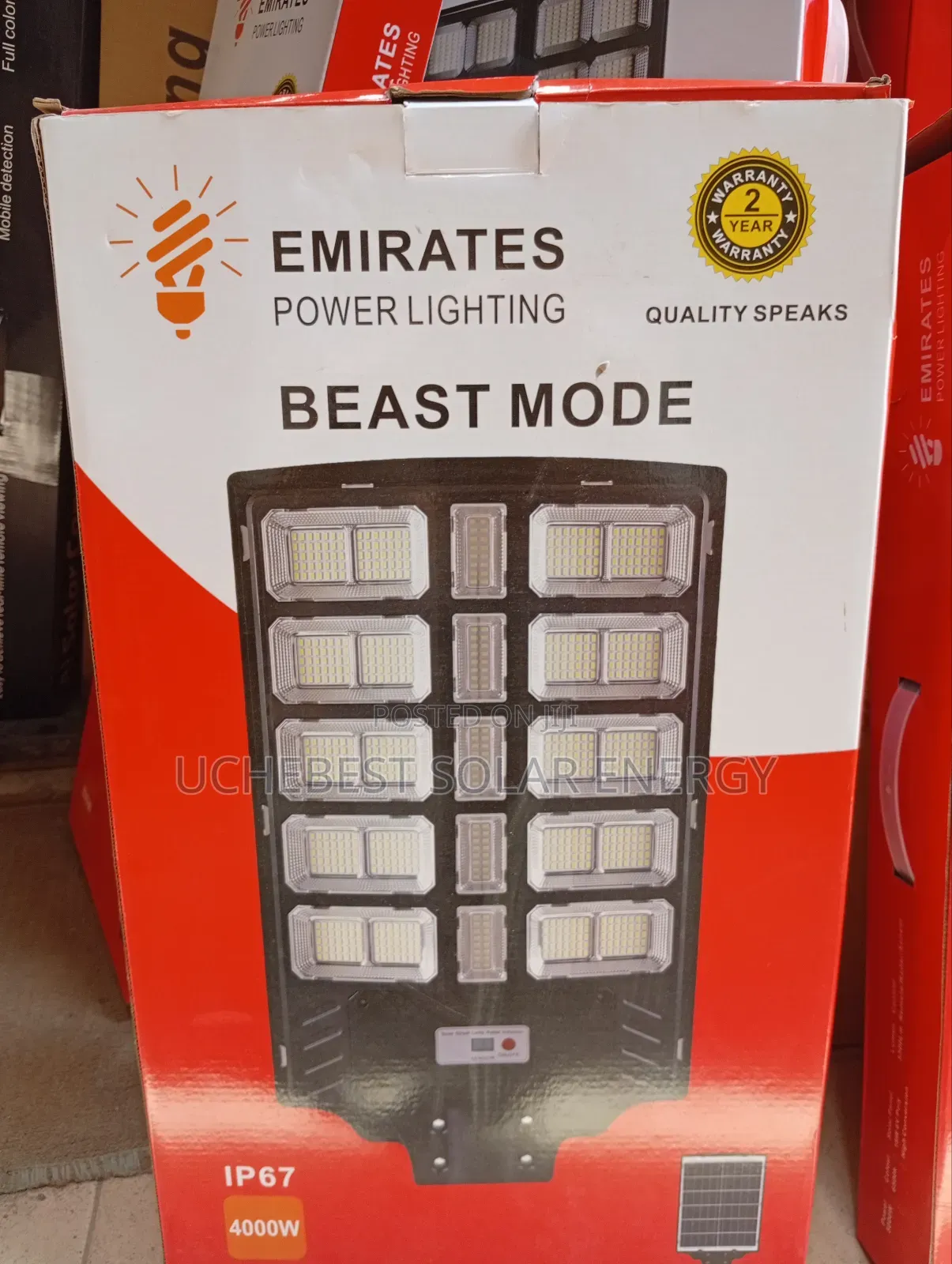 4000w 25eye All in One Emirates Solar Street Lights
