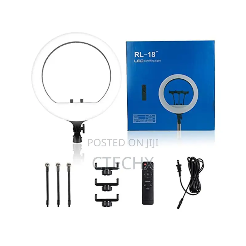LJJ-45 18" Inch Led Ring Light With 7 Feet Tripod Stand