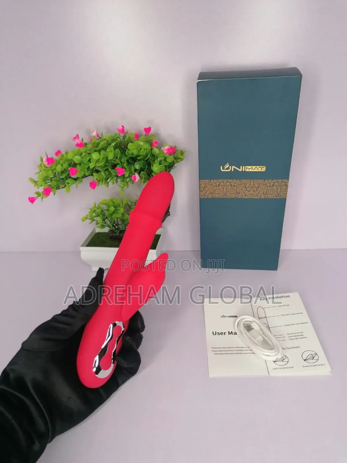 Unimat Ring Thrusting Vibrator With Clitoris Stimulator