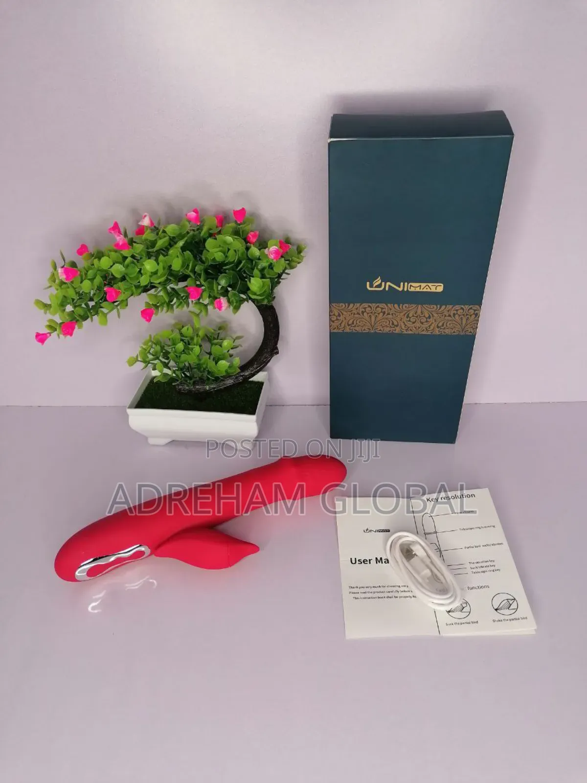 Unimat Ring Thrusting Vibrator With Clitoris Stimulator