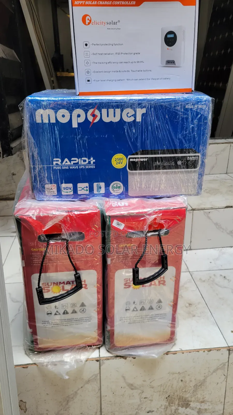 220ah Tubular Battery With Inverter and Charge Controller