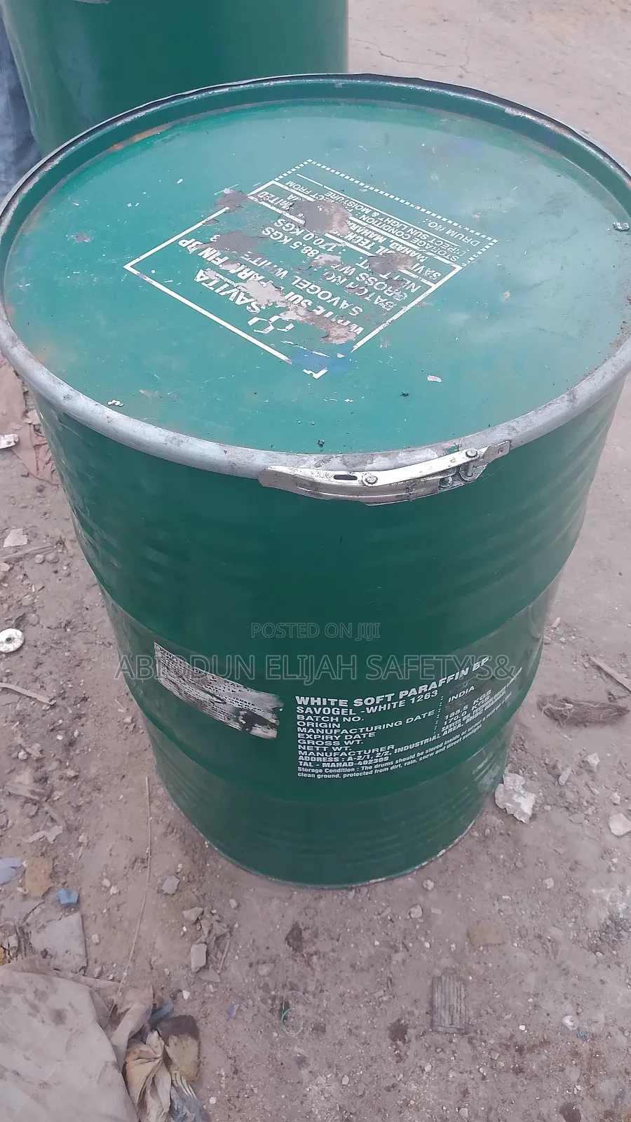 Heavy Duty Open Close With Cover Empty Iron Metal Drum