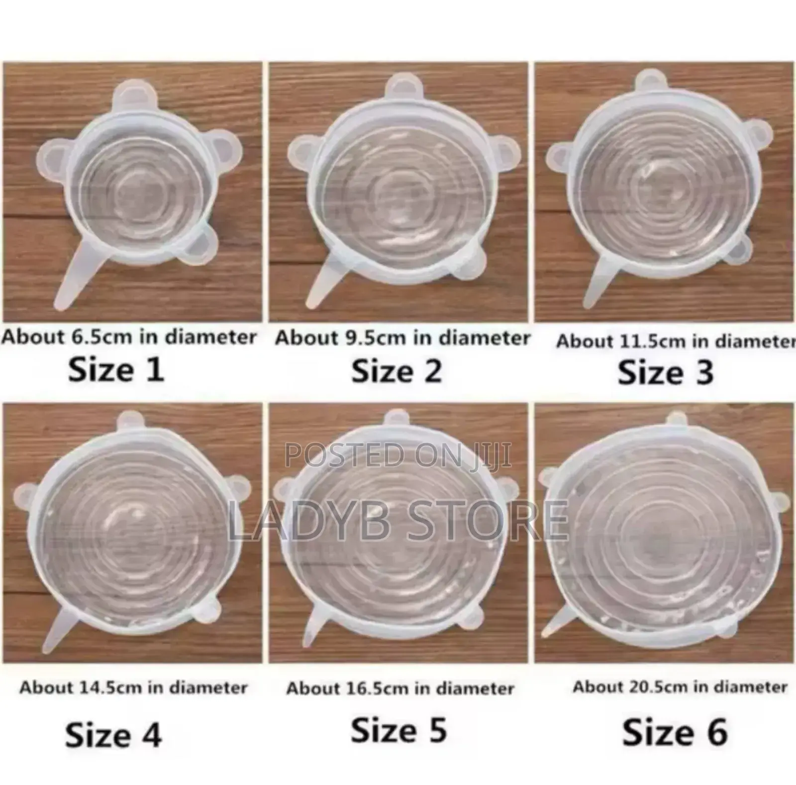 6pcs Silicone Food Cover