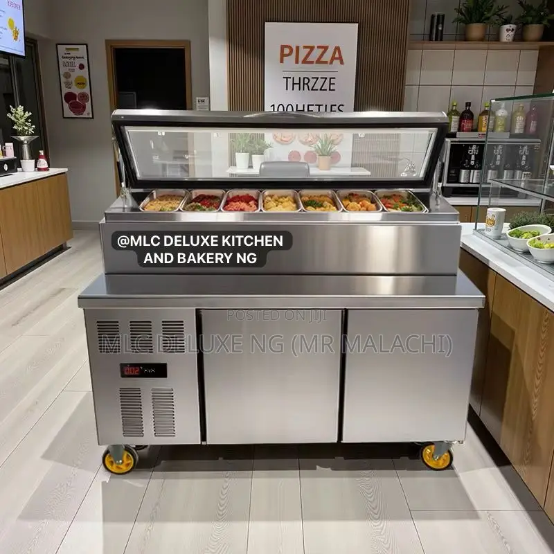 5 Feet Industrial Pizza Prep Station Fridge/Pizza Prep Table