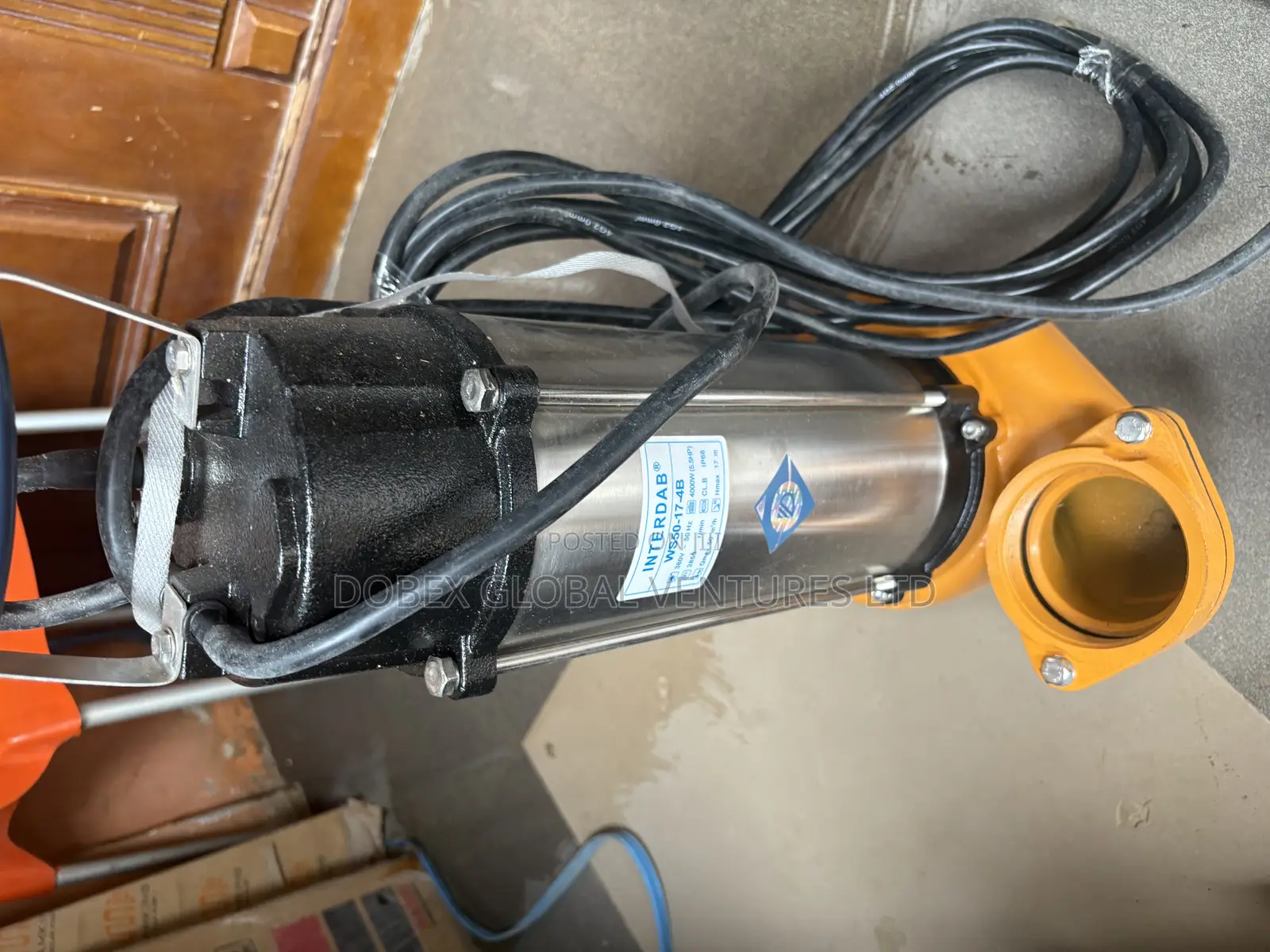 5.5hp Interdab Sewage Pump